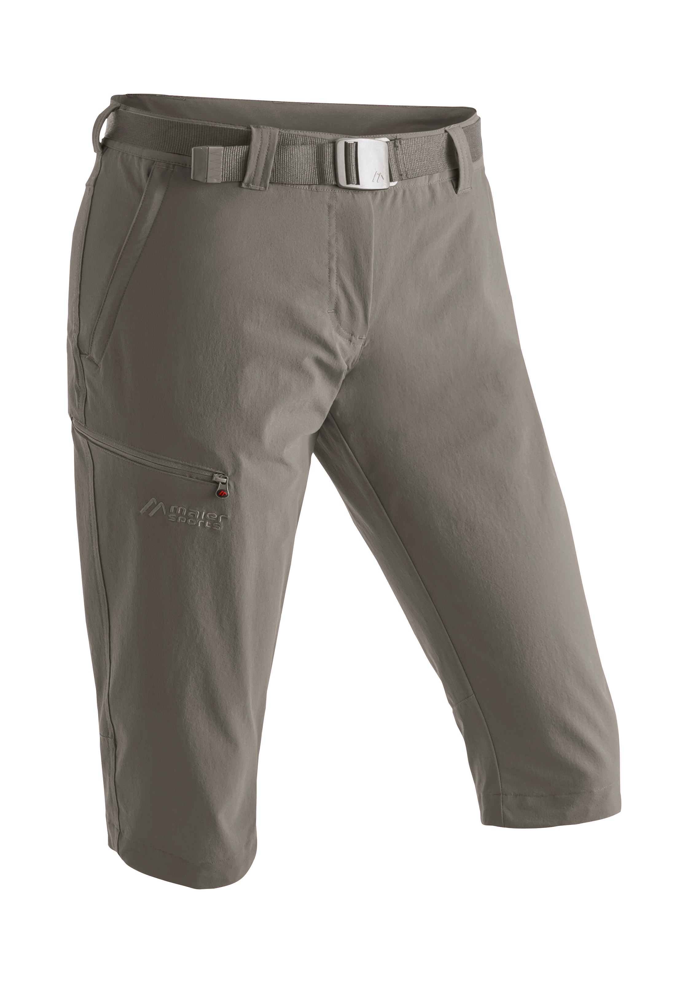 Maier Sports 1100000002199 "Inara slim 3/4" Damen Wanderhose, atmungsaktive Outdoorhose, 3/4 Hose mit 3 Taschen