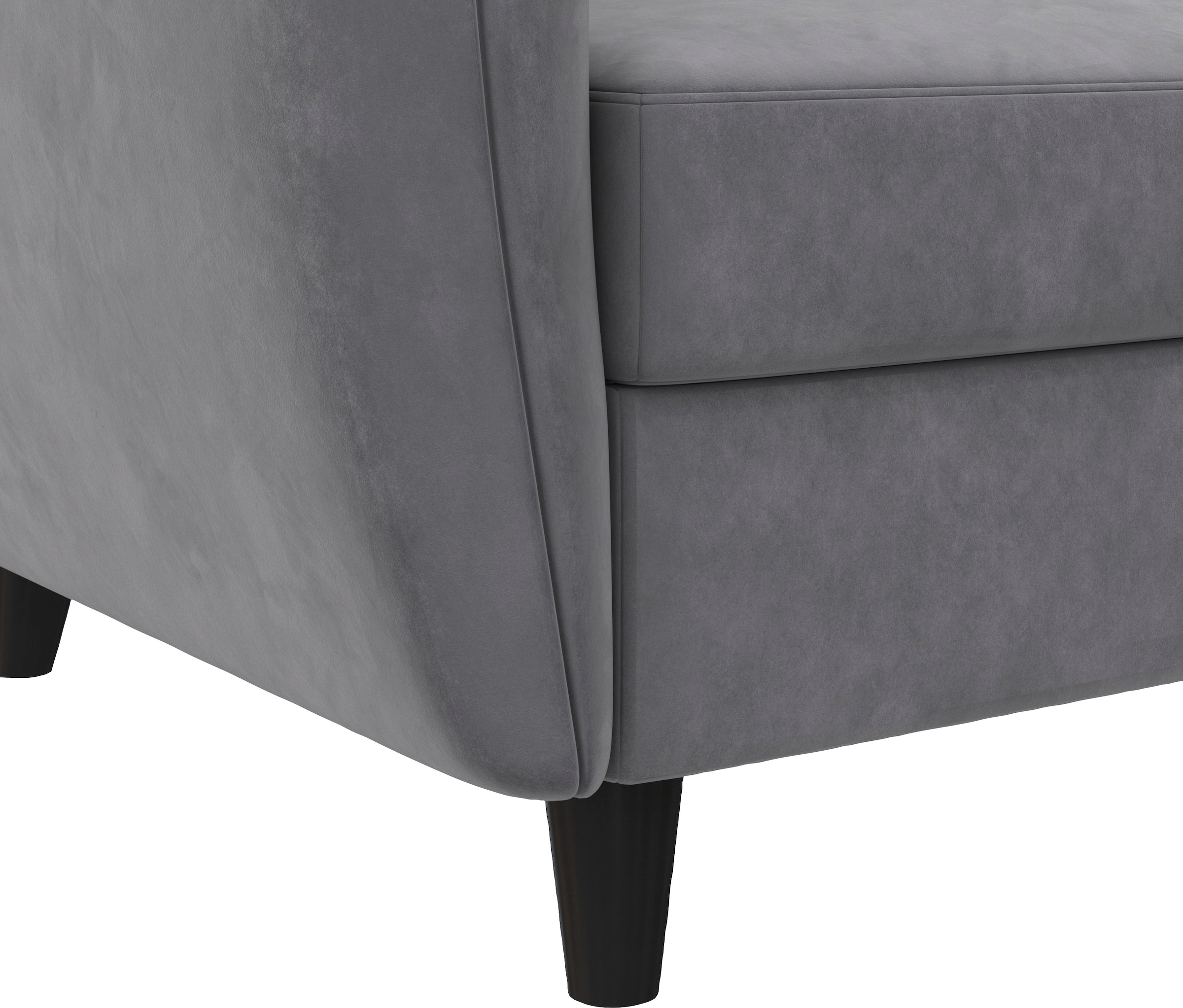 Dorel Home Ecksofa »Perry, L-Form,«, Rückenlehne, verschiedene Farbvarianten, Sitzhöhe 43 cm, Breite 219 cm
