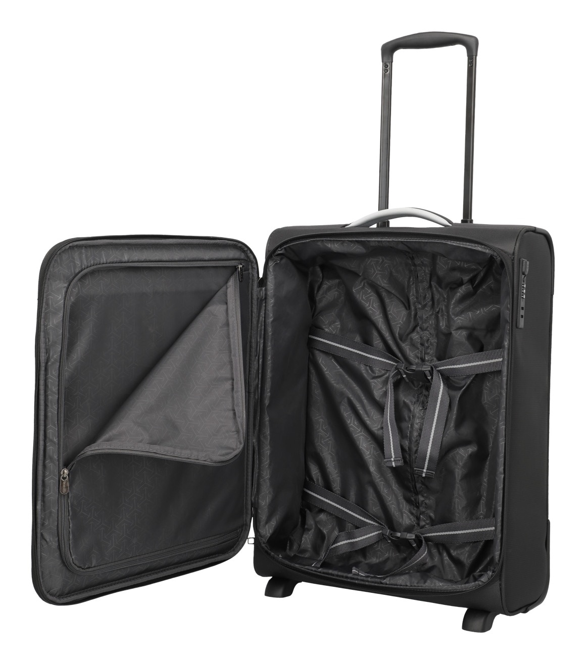 travelite Handgepäck-Trolley »JETPACK Multi 2 Cabin, konzipiert für Condor & Ryanair«, 2 Rollen, Weichgepäck-Koffer Handgepäck für die meisten gängigen Airlines