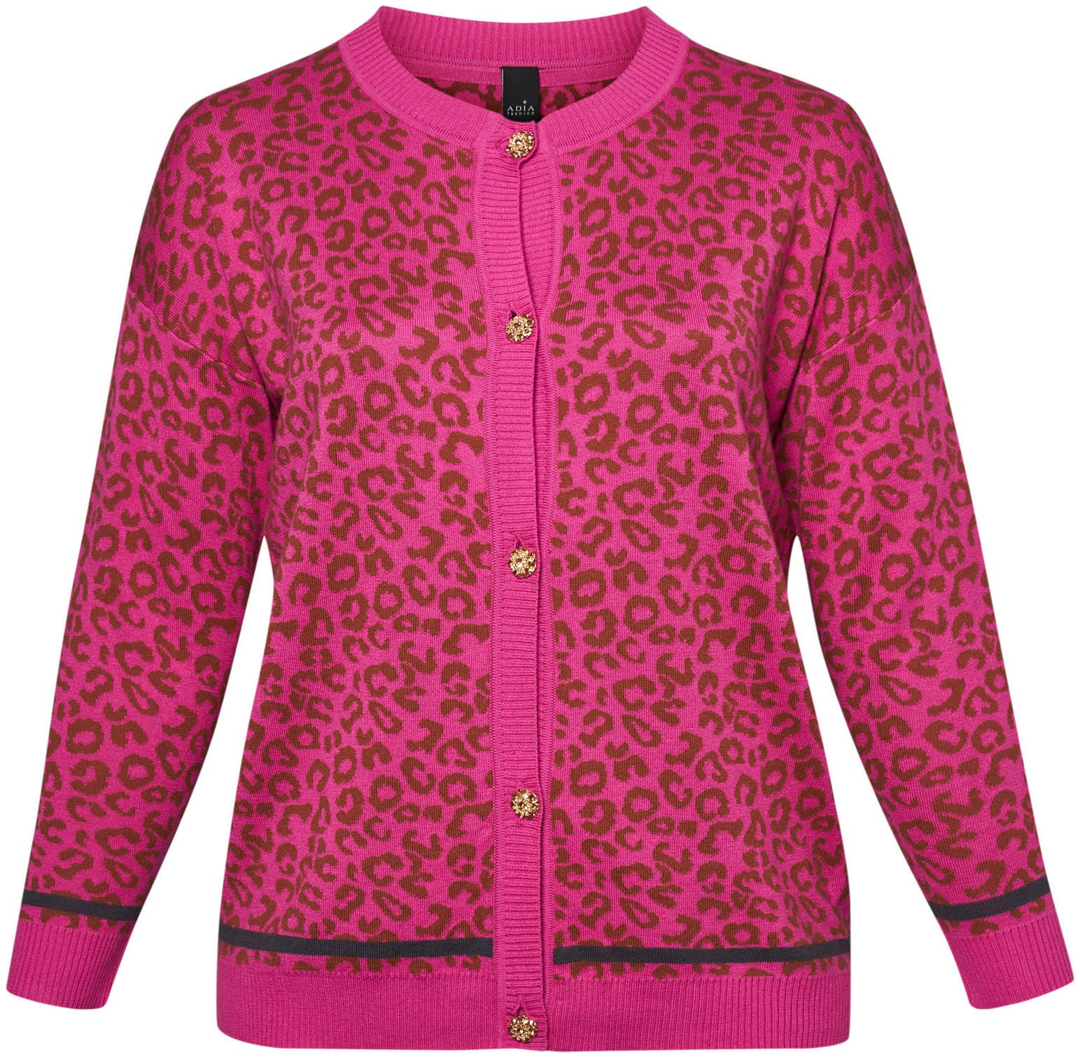 ADIA Cardigan, mit Animal-Print