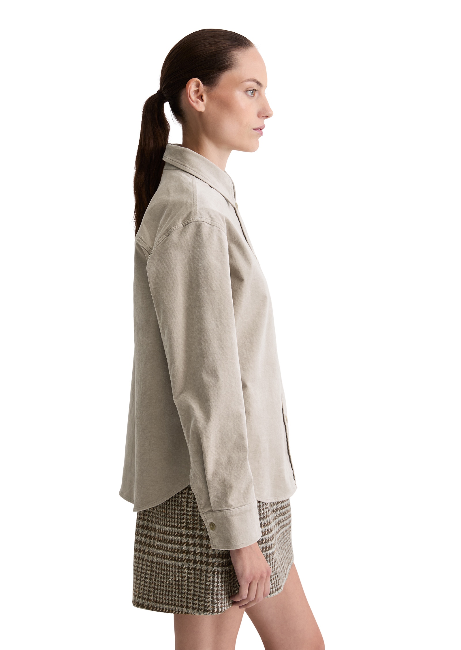 Marc O'Polo Hemdjacke »aus Organic Cotton Stretch« ohne Kapuze