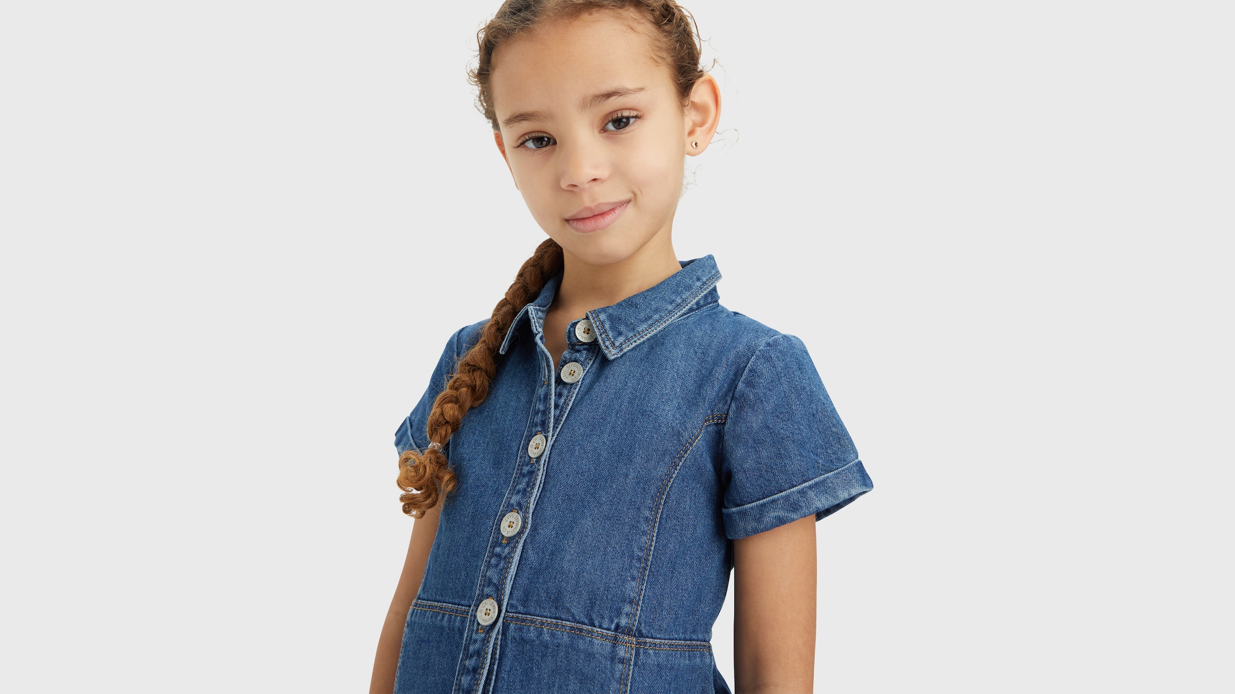 Levi's® Kids Jeanskleid, mit Knopfleiste