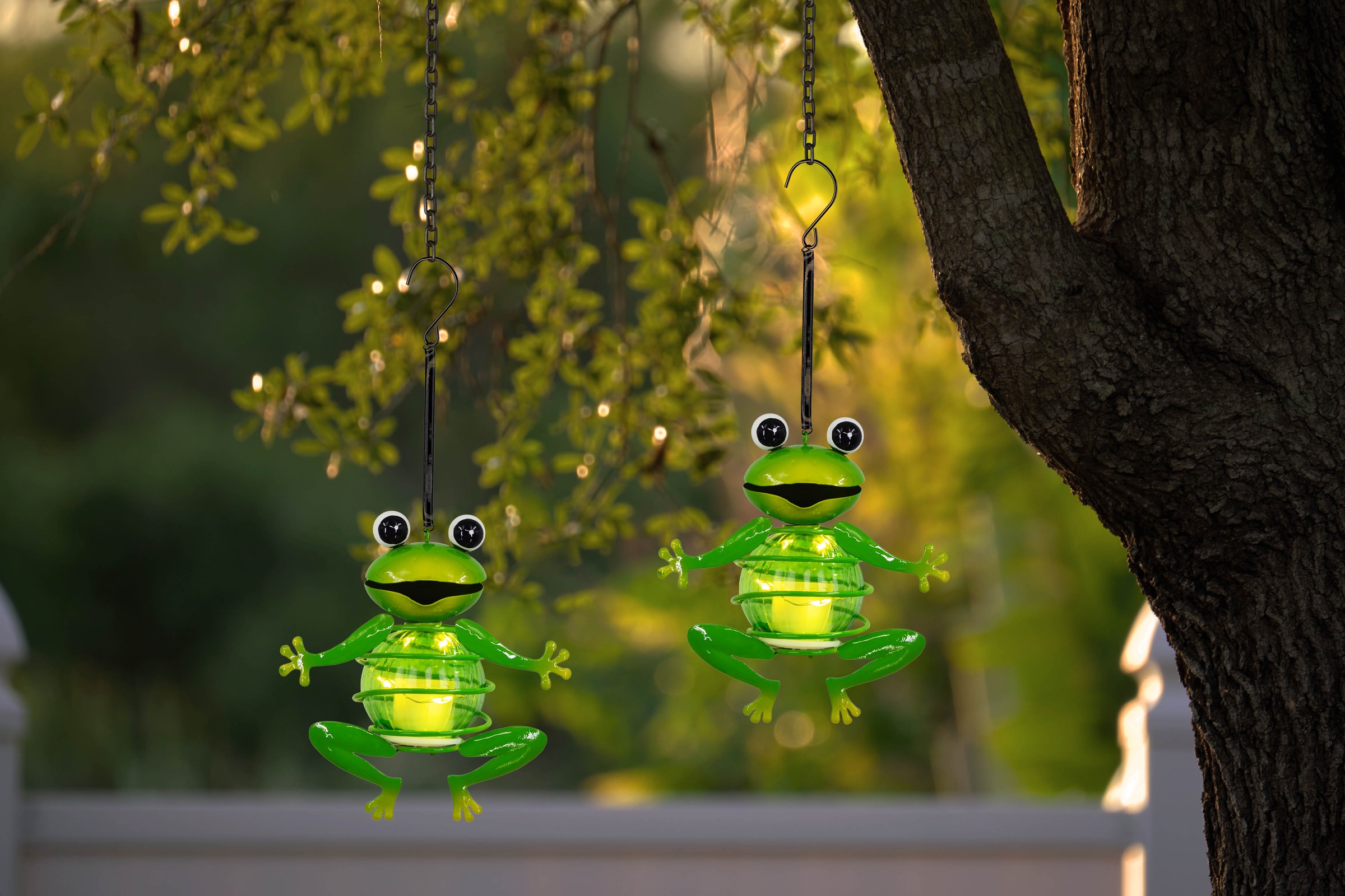 näve LED Solarleuchte "2er Set Solar-Deko-Hängeleuchte "FROSCH"" 1 Stk. War günstig online kaufen