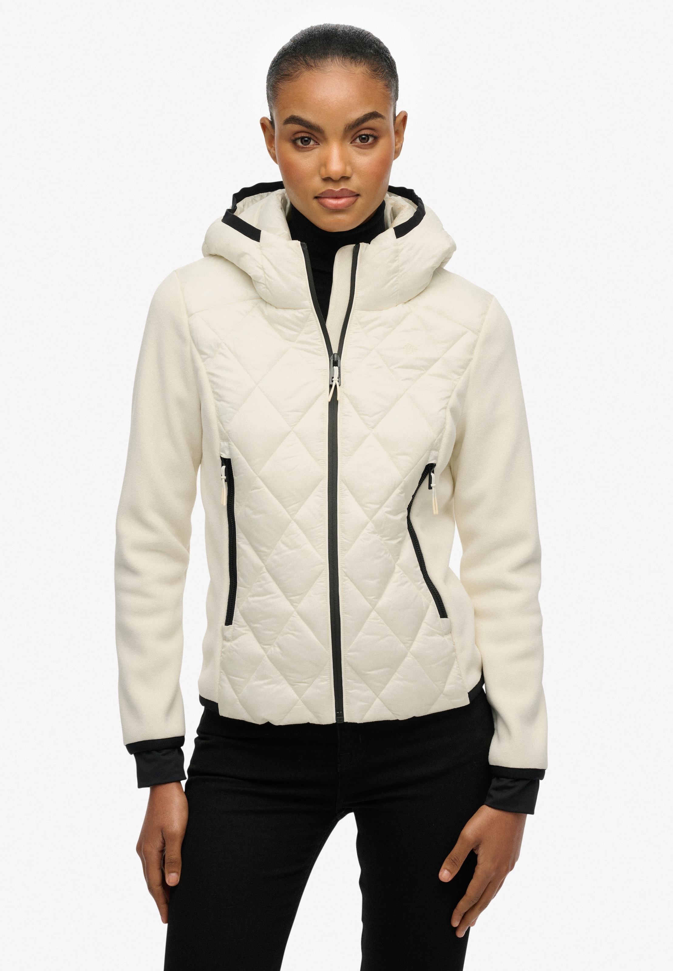 Superdry "HOODED HERITAGE STORM JACKET" Slim Fit, mit hochschließendem Kragen