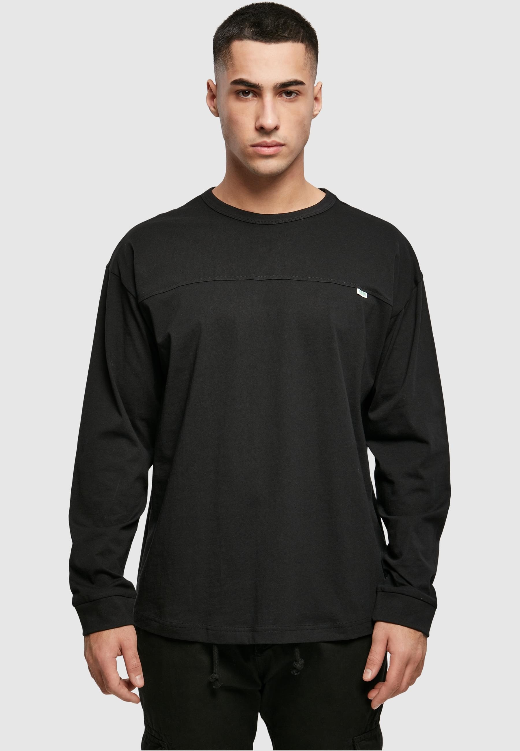 URBAN CLASSICS Longsleeve »Urban Classics Herren Organic Cotton Short Curved Oversized LS«, (1 tlg.)