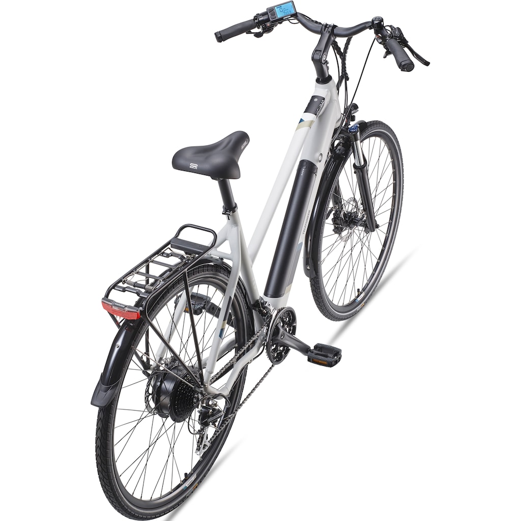 Telefunken E-Bike »Expedition XC940«, 24 Gang, Shimano, Acera, Heckmotor 250 W, (ca. 100 km Reichweite-hydraulische Scheibenbremsen-Straßenzulassung), Trekking Elektrofahrrad, Pedelec, Damen, 28 Zoll, 36 V 417,6 Wh Akku