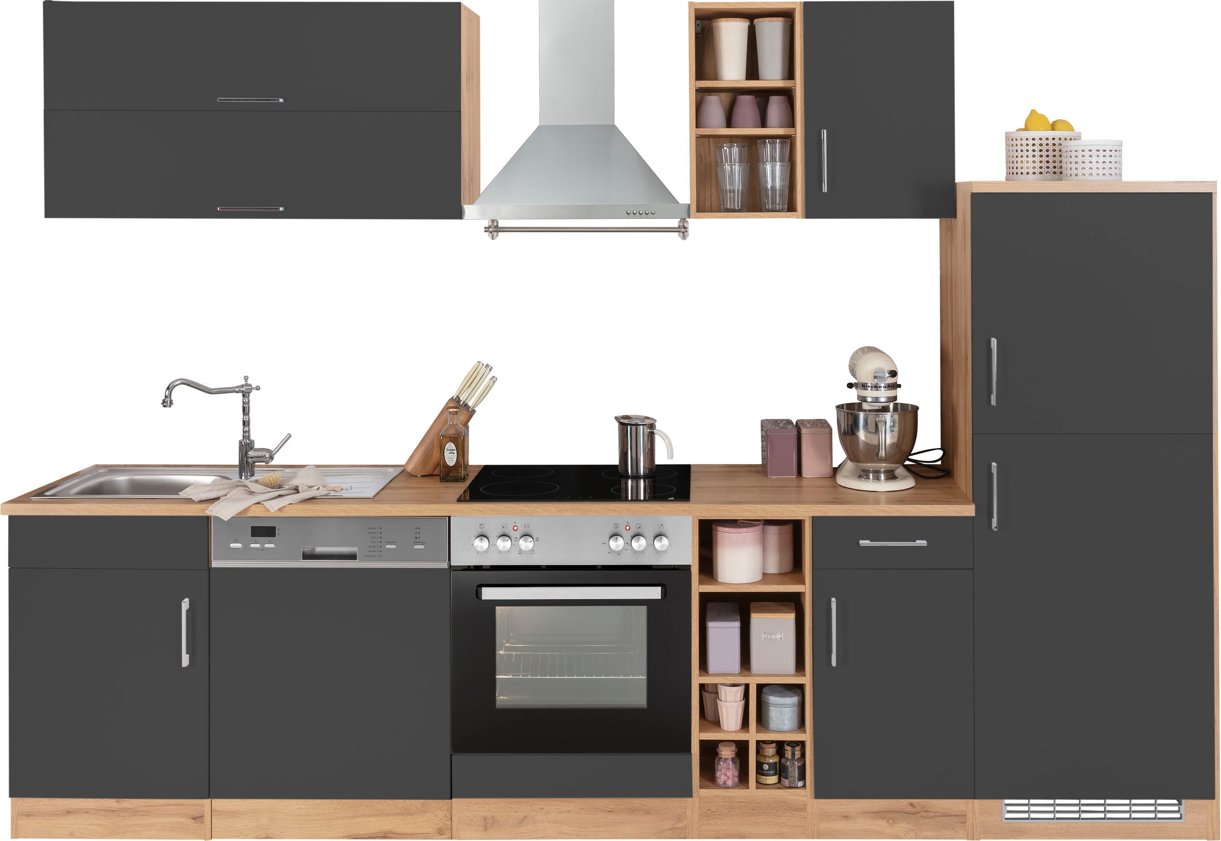 HELD MÖBEL Küchenzeile »Colmar«, mit E-Geräten, Breite 300 cm kaufen | BAUR