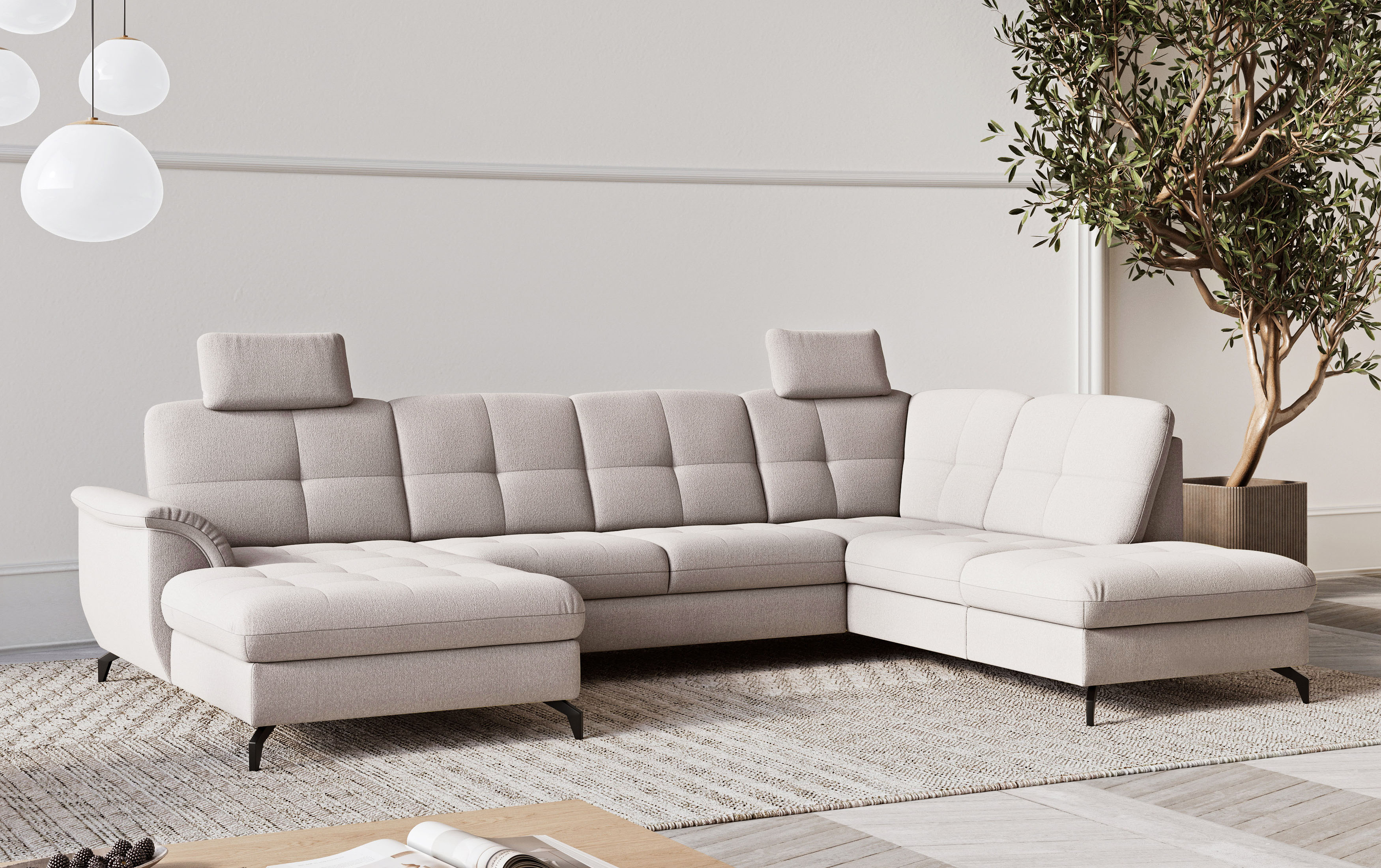 sit&more Wohnlandschaft "Zora" wahlweise mit Schlaffunktion und Bettkasten