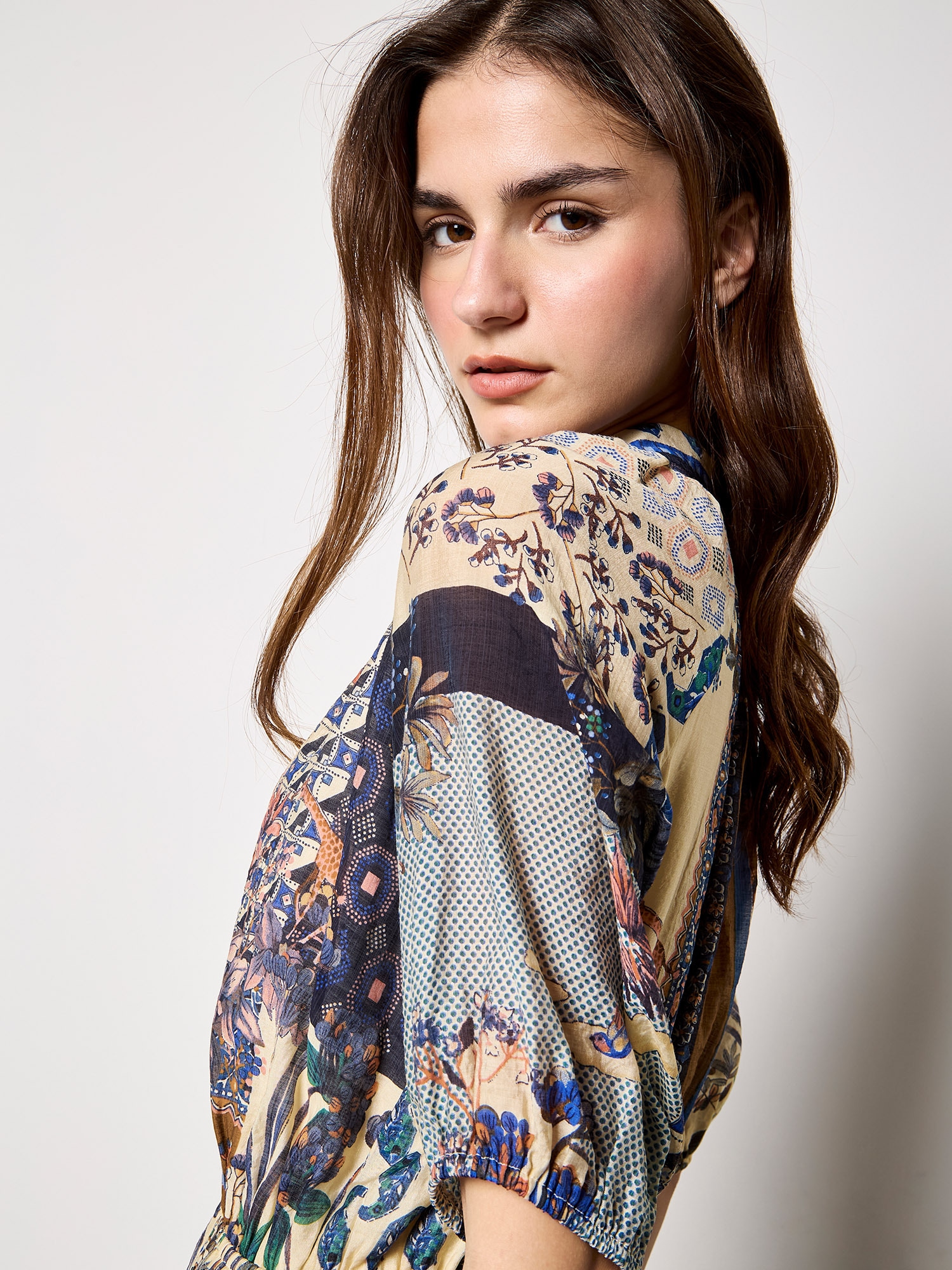 Apricot Midikleid »Midi-Kleid« mit Patchwork-Print