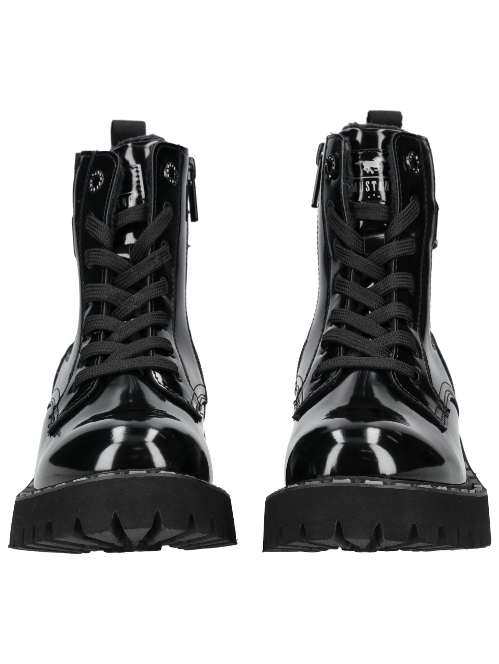 Mustang Shoes Schnürstiefelette »Mustang Shoes Stiefelette Lederimitat/Textil«