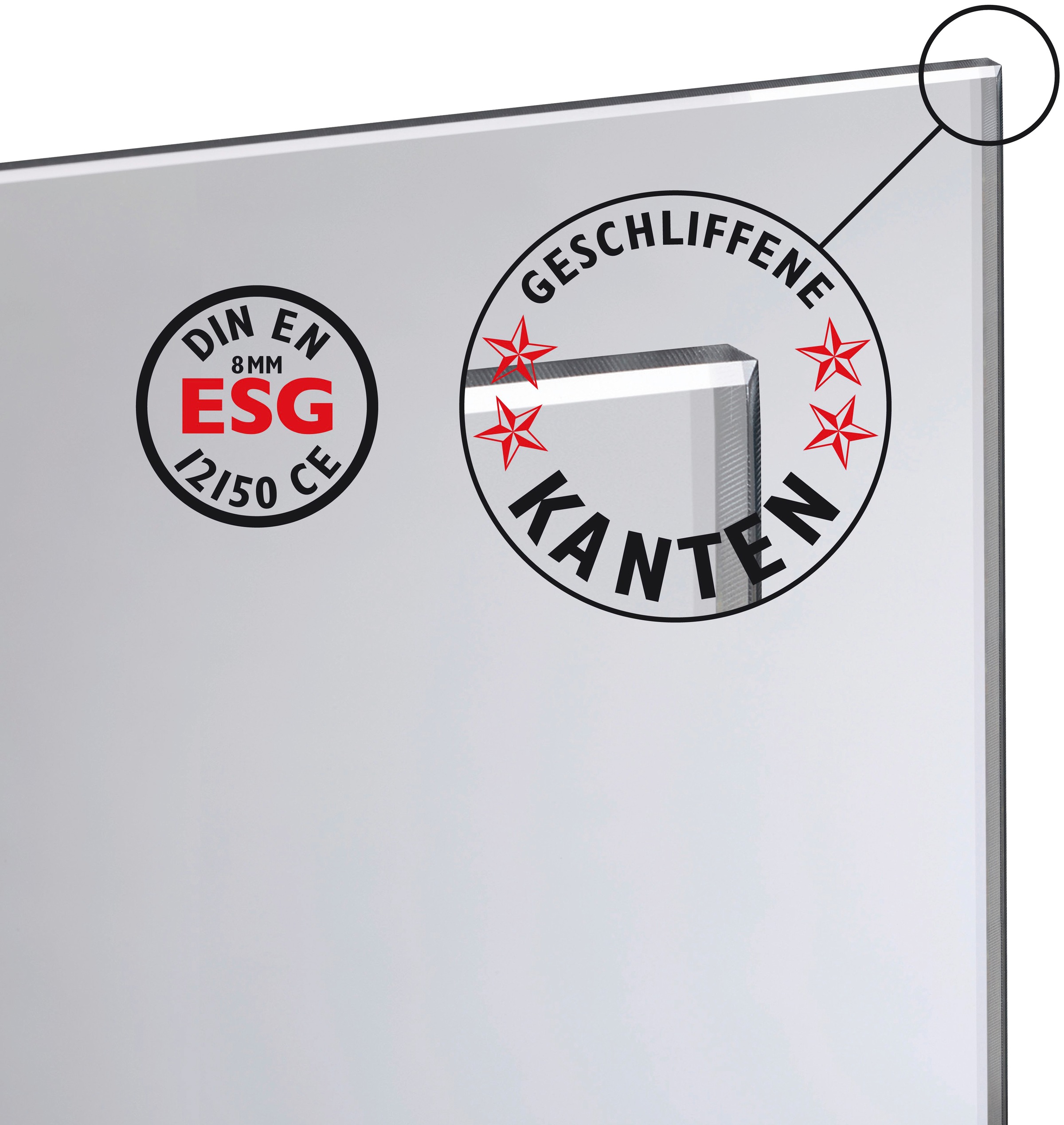 STAKET PRO Zaun, Glaszaun, Gesamtlänge: 1,21 m, 2 Pfosten