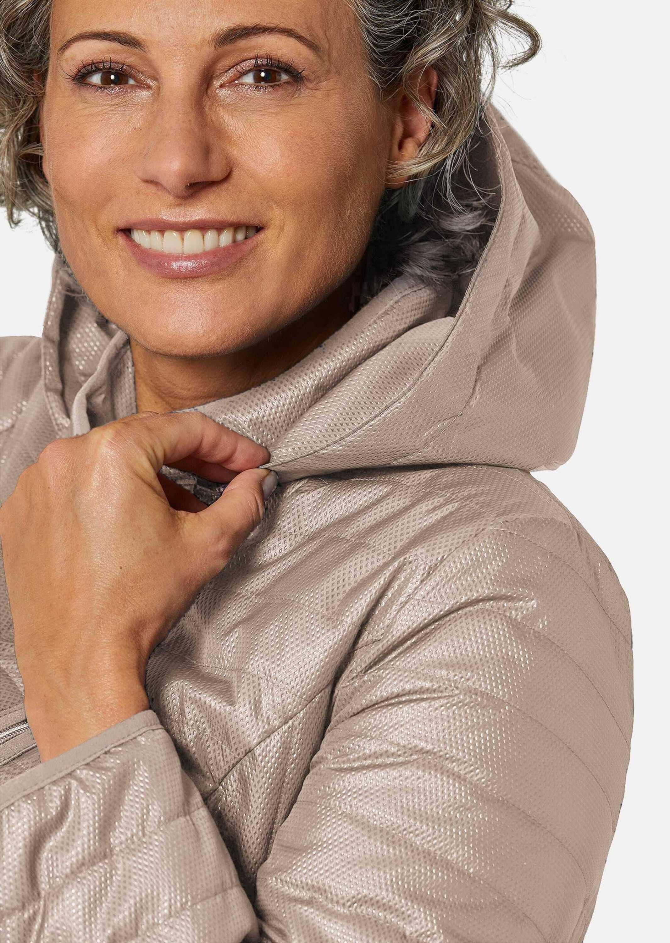 GOLDNER Steppjacke »Steppjacke mit Kapuze Leicht strukturierte Outdoorjacke«