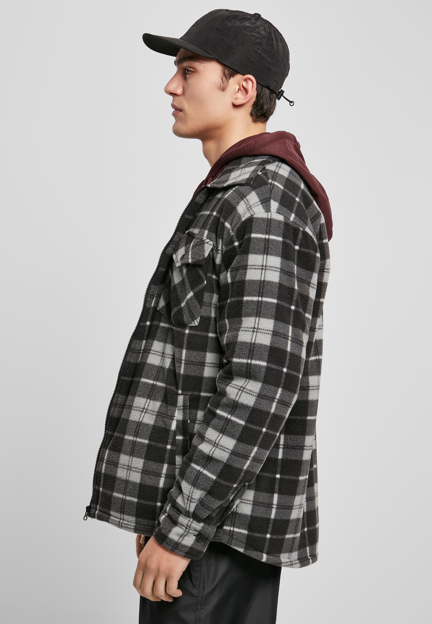 URBAN CLASSICS Allwetterjacke »Urban Classics Herren Plaid Teddy Lined Shirt Jacket«, (1 St.), ohne Kapuze