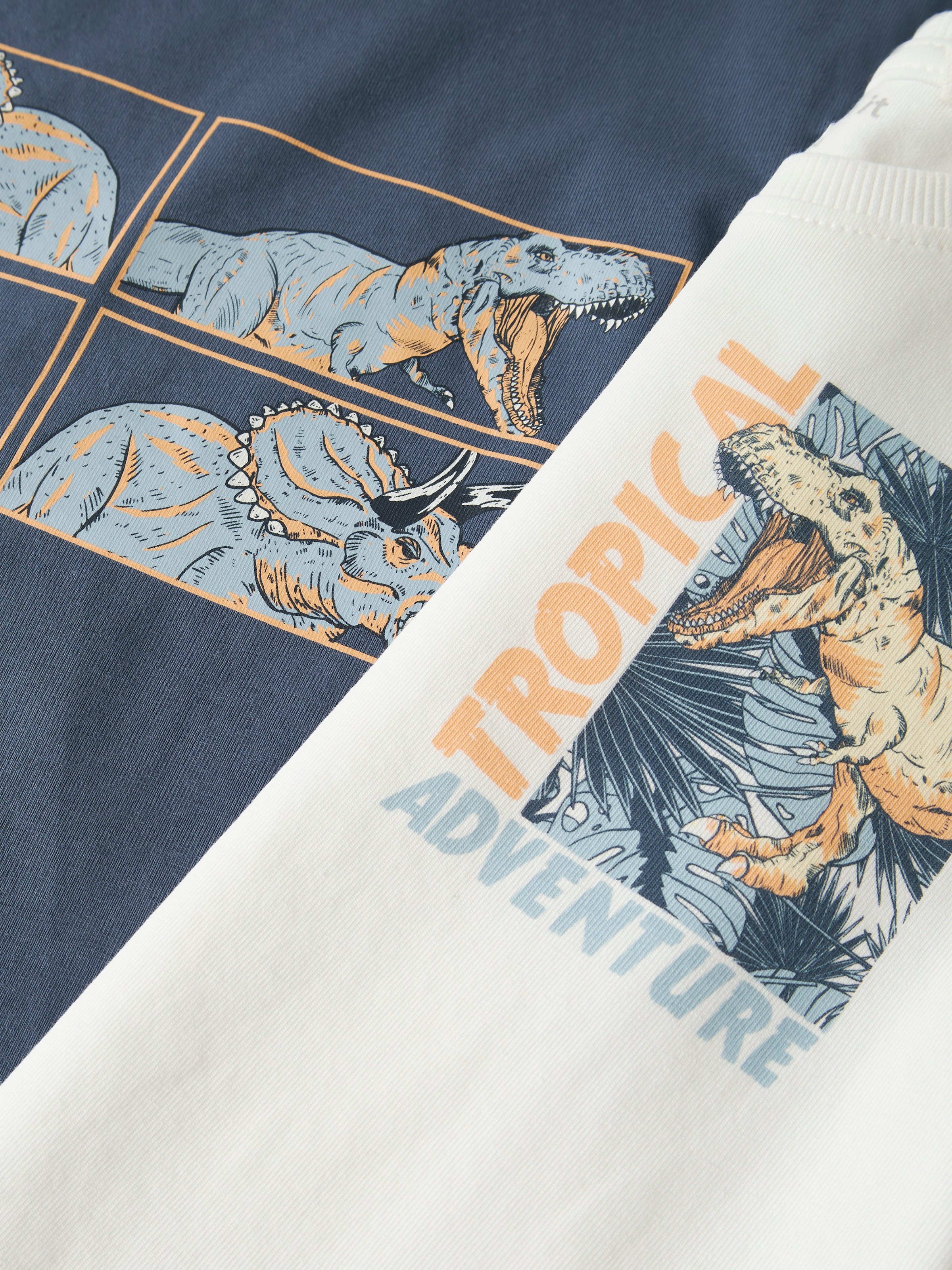 Name It T-Shirt »NMMVUX 2P SS TOP« Packung, 2 Baumwollmischung, normal geschnitten