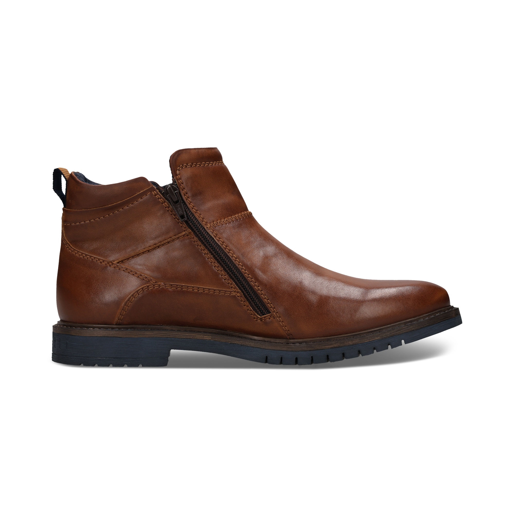bugatti Stiefelette  Klassik-Boots mit zwei Reißverschlüssen