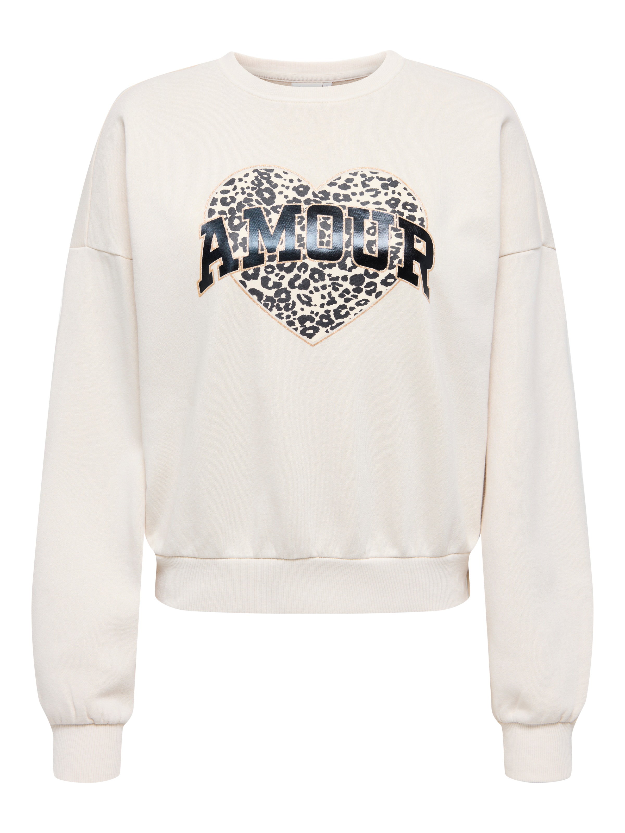 ONLY Sweatshirt "ONLLAUREN L/S LEO O-NECK CC SWT" günstig online kaufen