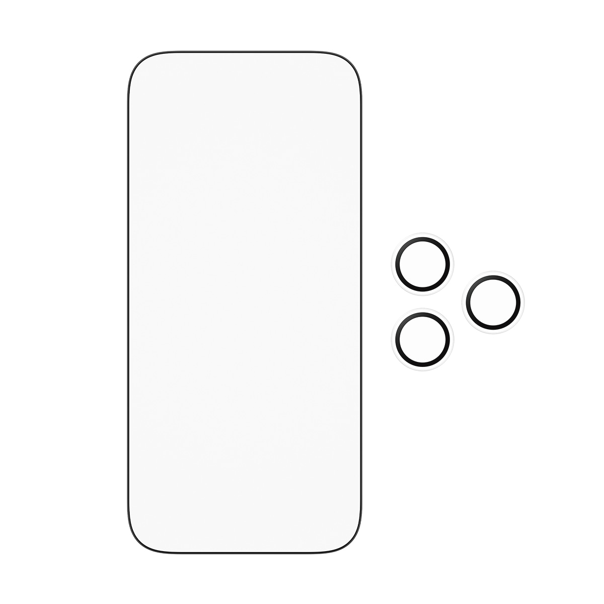 CARE by PanzerGlass Displayschutzglas »2-in-1 Protection Essentials Bundle«, für Apple iPhone 17 Pro, Displayschutzfolie, Schutzfolie, Bildschirmschutz, kratz- & stoßfest