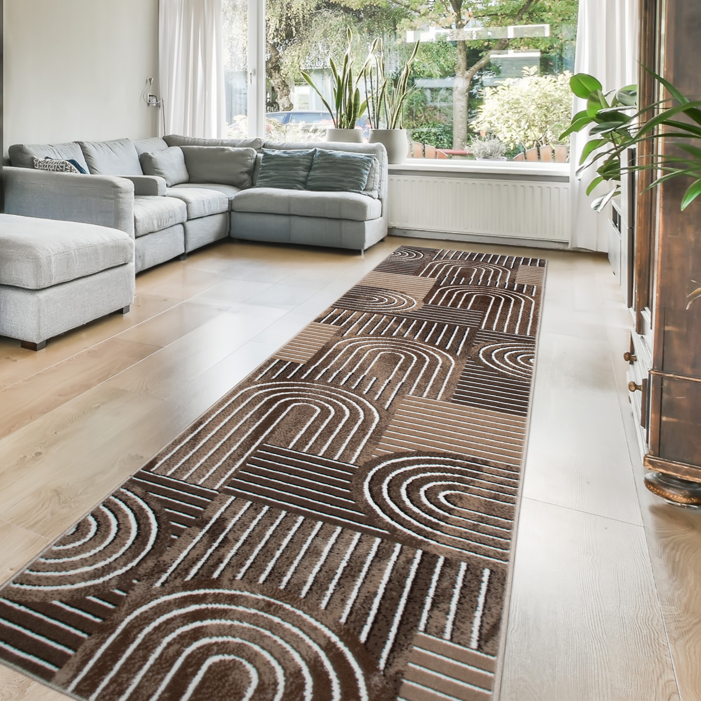 OTTO home Teppich "Lysandra" rechteckig 8 mm Höhe 3D-Effekt, softer Kurzflor, pflegeleicht, leichter Glanz, Scandi-Look