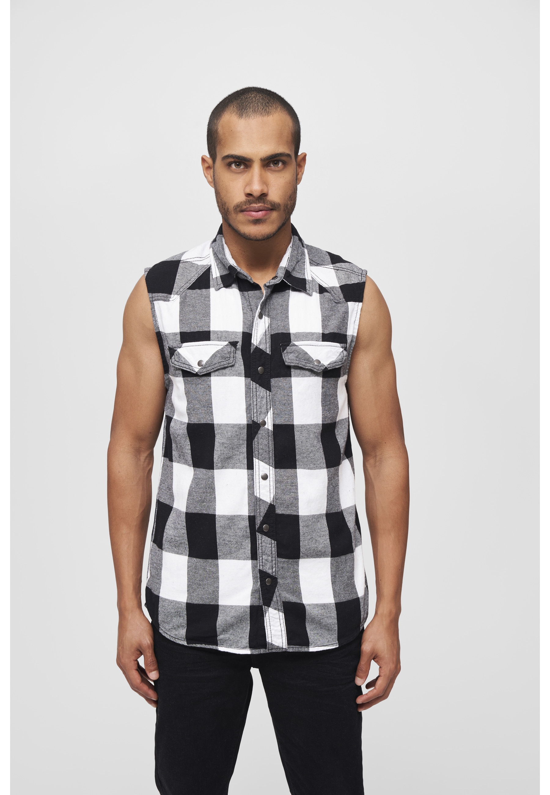 Brandit Jerseyweste »Brandit Herren Checkshirt Sleeveless« 1 Stk.