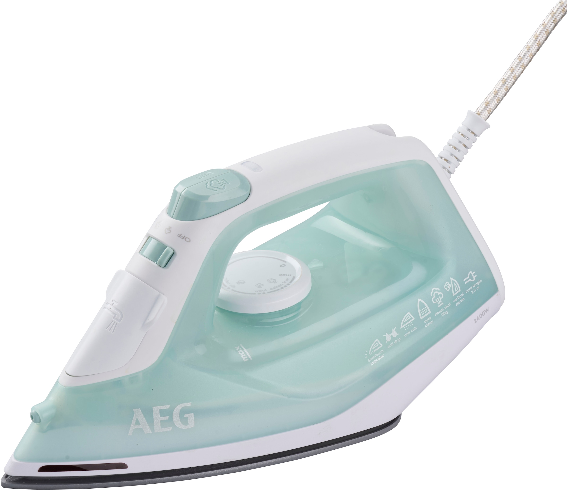 AEG Dampfbügeleisen "EasyLine DB 1740LG" 2400 W Filtration mit Anti-Kalk-Pa günstig online kaufen