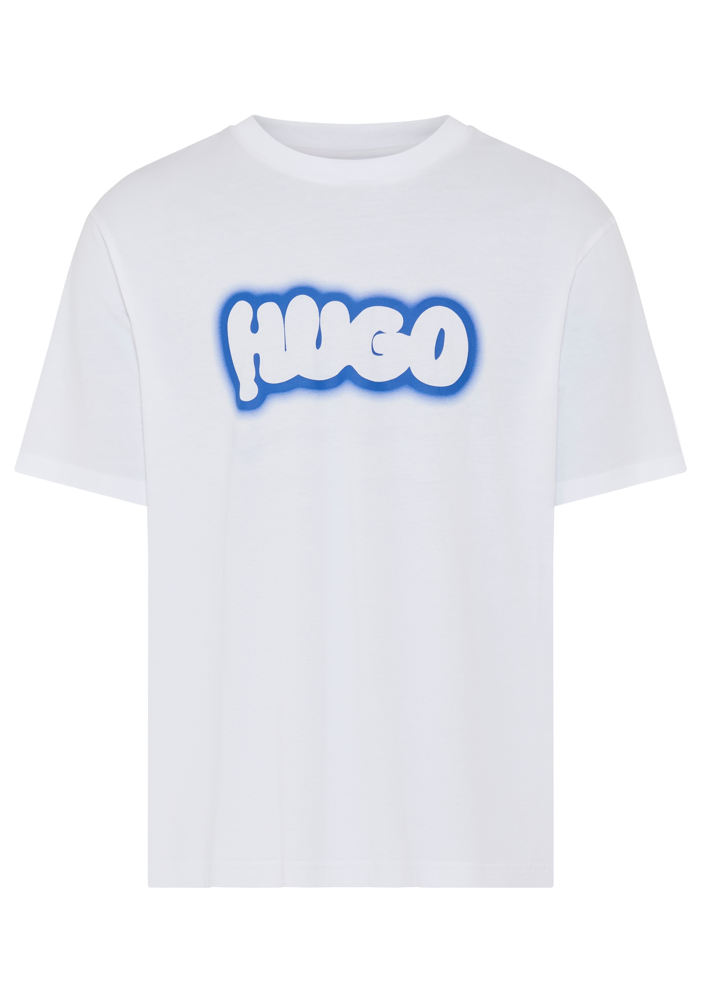 HUGO Blue T-Shirt »Nulibax«, Rundhalsausschnitt, regular fit, Logoprint