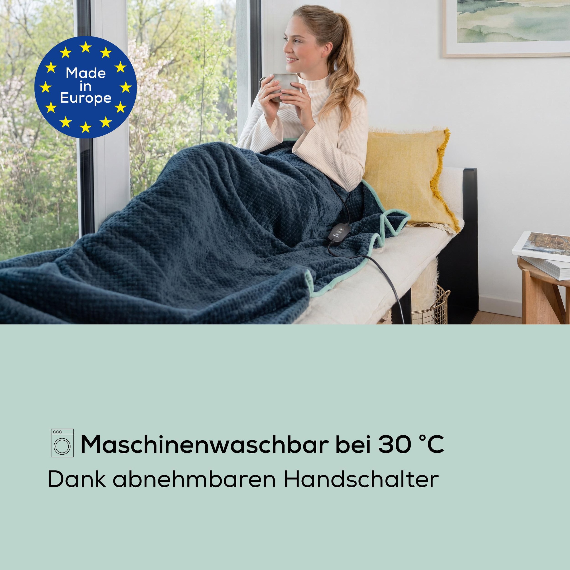 BEURER Heizdecke »HD 65 Dark Grey Limited Edition 2026 mit 3 Temperaturstufen« Mit Temperaturüberwachung und Sicherheitsabschaltung