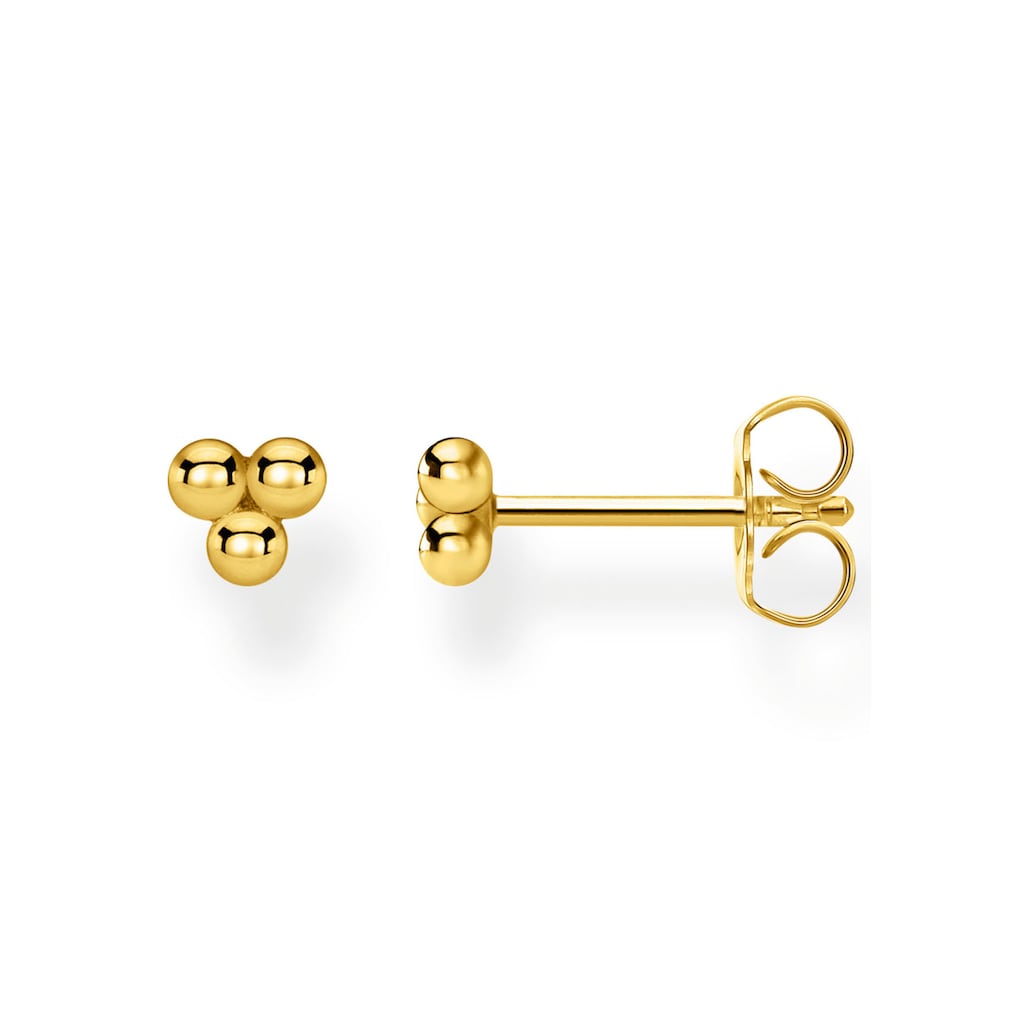 THOMAS SABO Single-Ohrstecker »Kugeln gold, Kugeln silber, H2140-001-21, H2140-413-39«