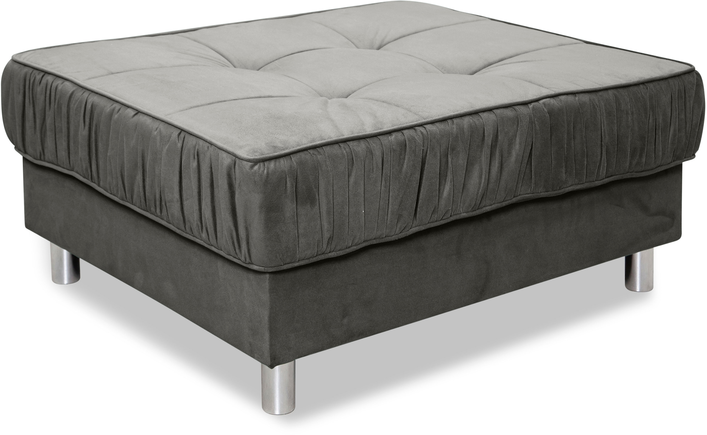 COLLECTION AB Ecksofa »Cannes L-Form«, mit Hocker, inkl. Schlaffunktion