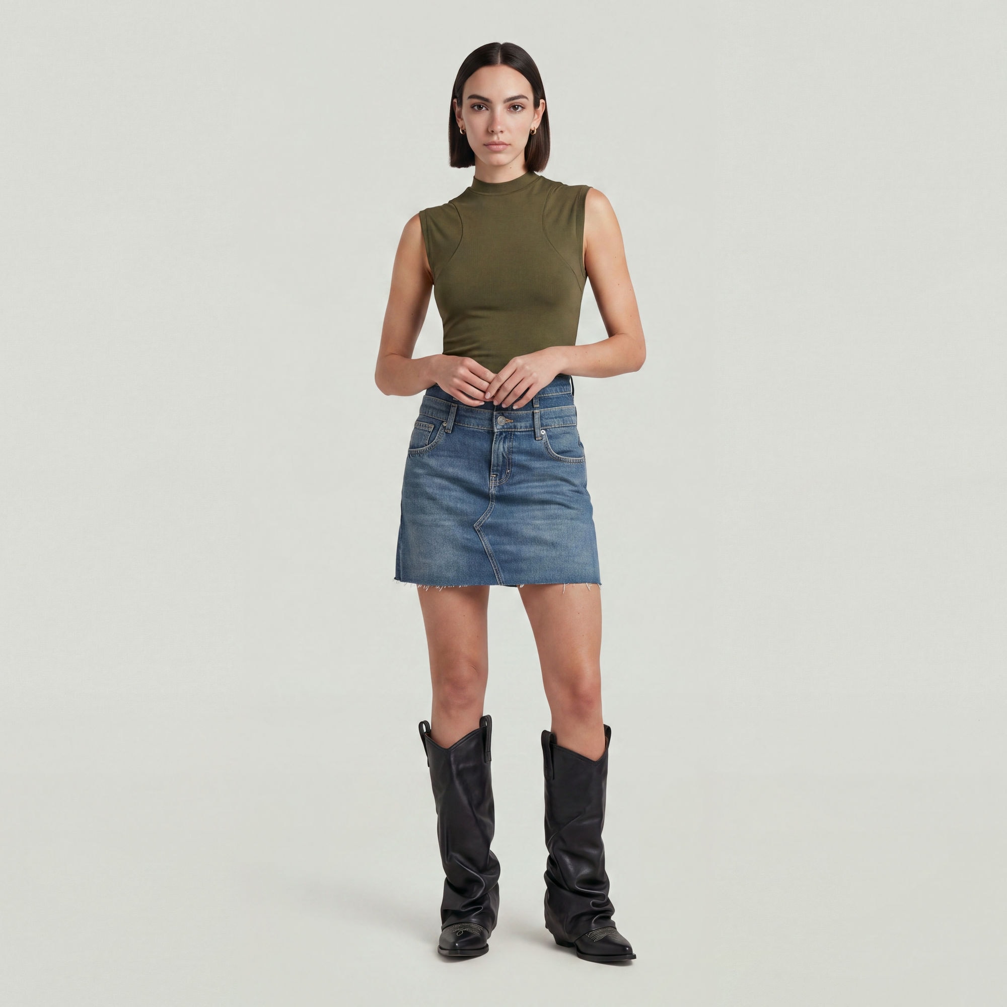 G-STAR Jeanskleid »Carter Double Waistband Mini Skirt«