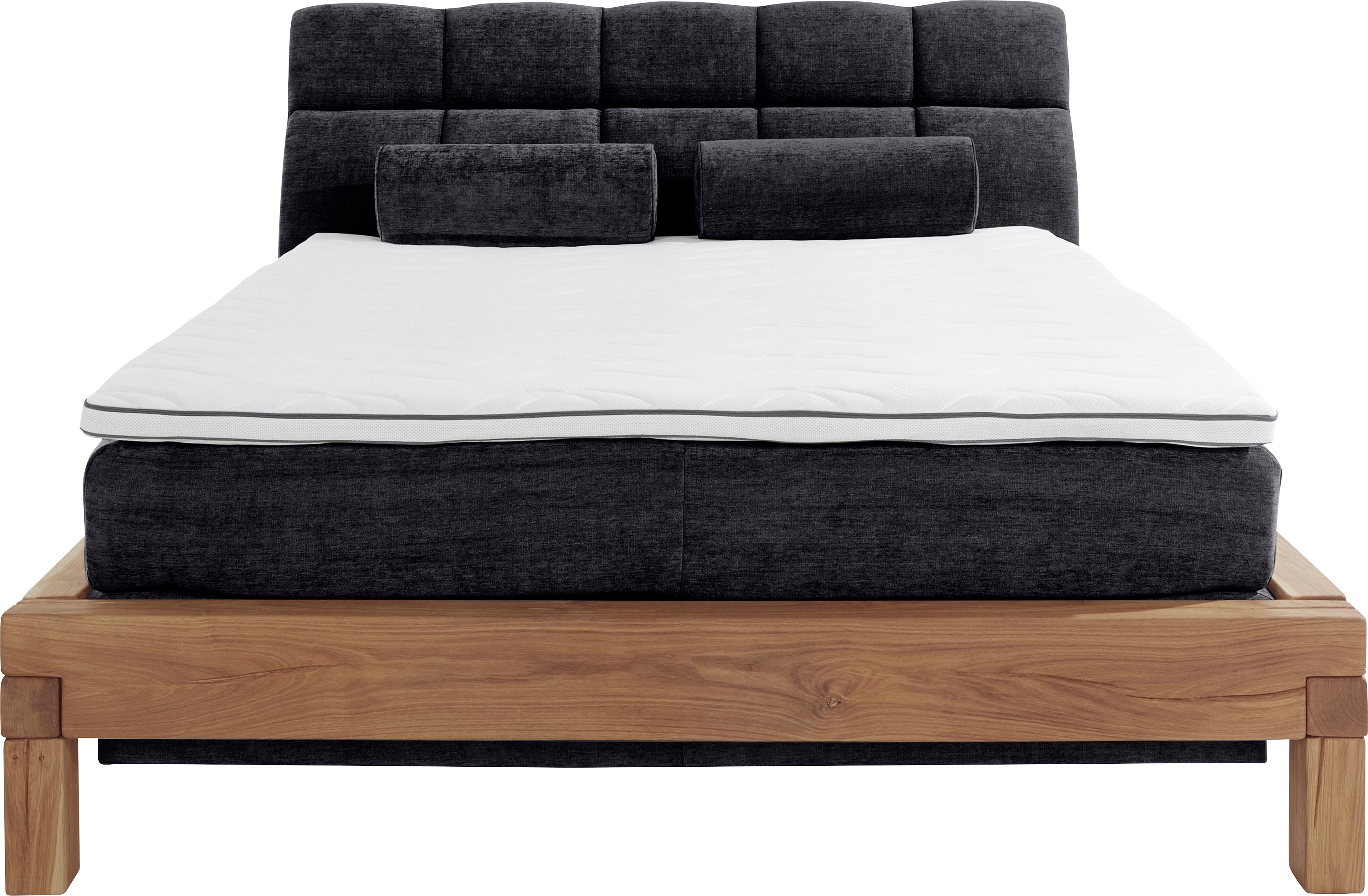 Thumbnail - Home affaire Boxspringbett "Villads", Liegefläche: 160/200 cm aus Balkeneiche, Inside-Boxspring-Unterbau
