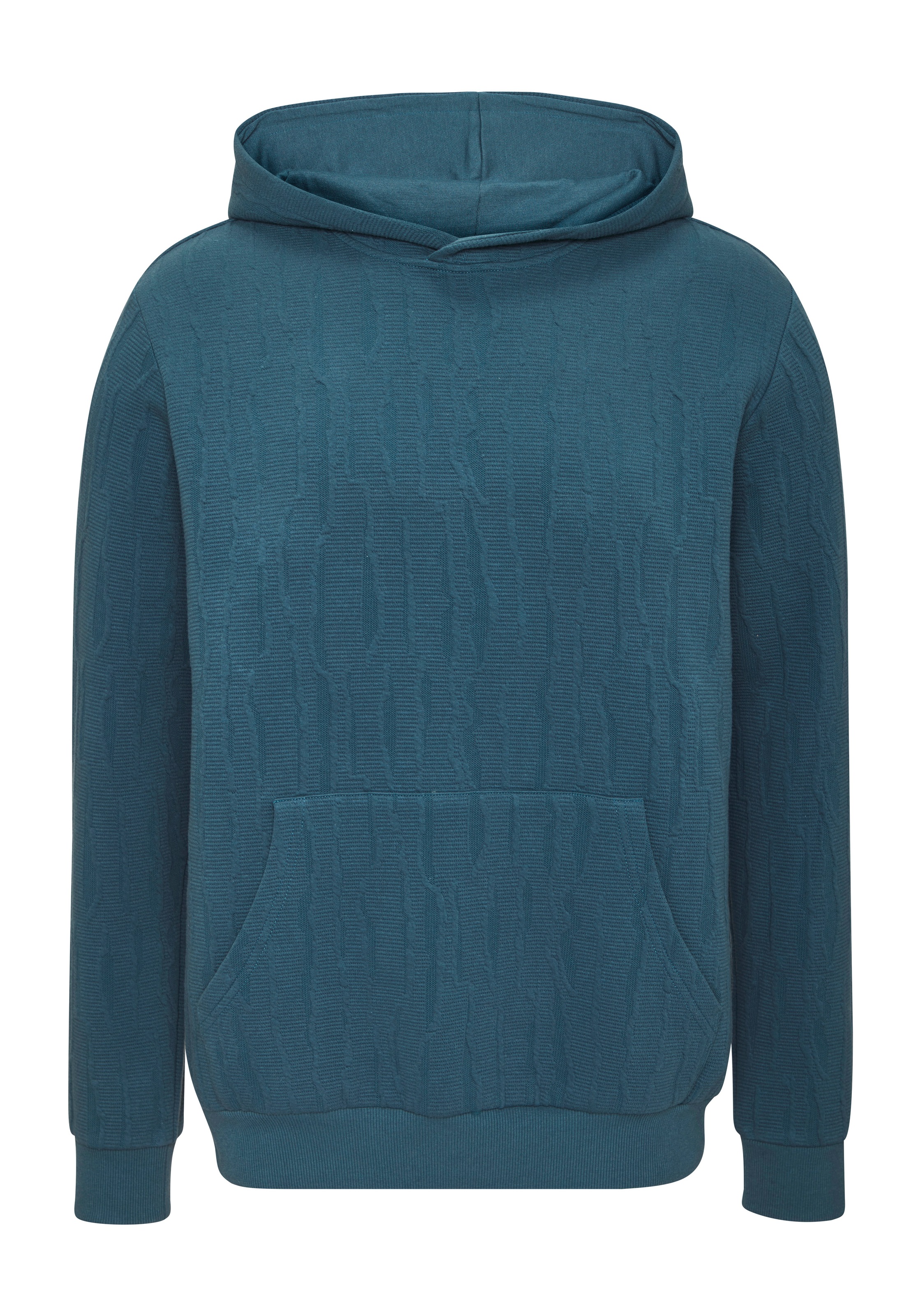 John Devin Hoodie "- Struktur Sweat mit Kapuze", innen angeraute Sweatware mit besonderer Struktur-Optik
