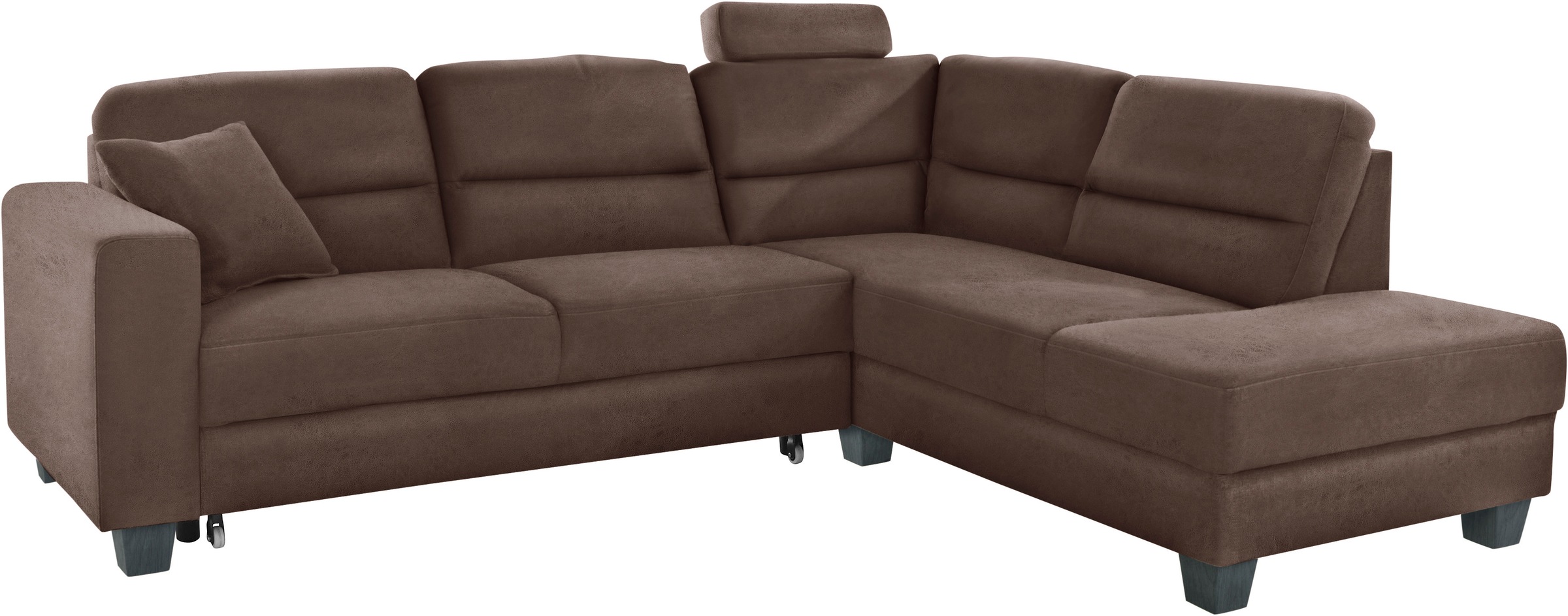 TRENDMANUFAKTUR Ecksofa »Chamber, L-Form«, inklusive einer Kopfstütze, wahlweise mit Schlaffunktion