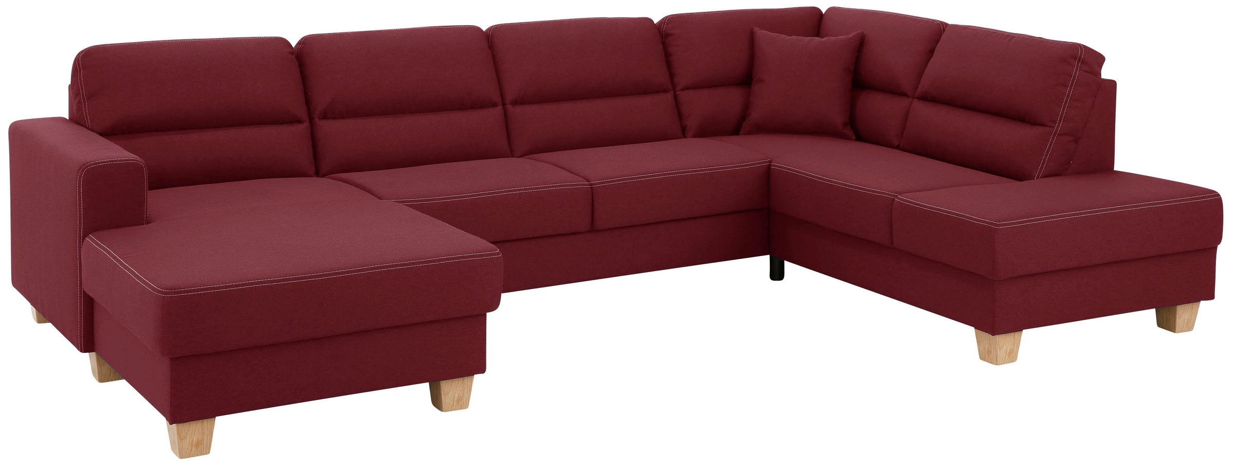 Home affaire Wohnlandschaft "Navan, komfortabel mit viel Platz, U-Form", wa günstig online kaufen