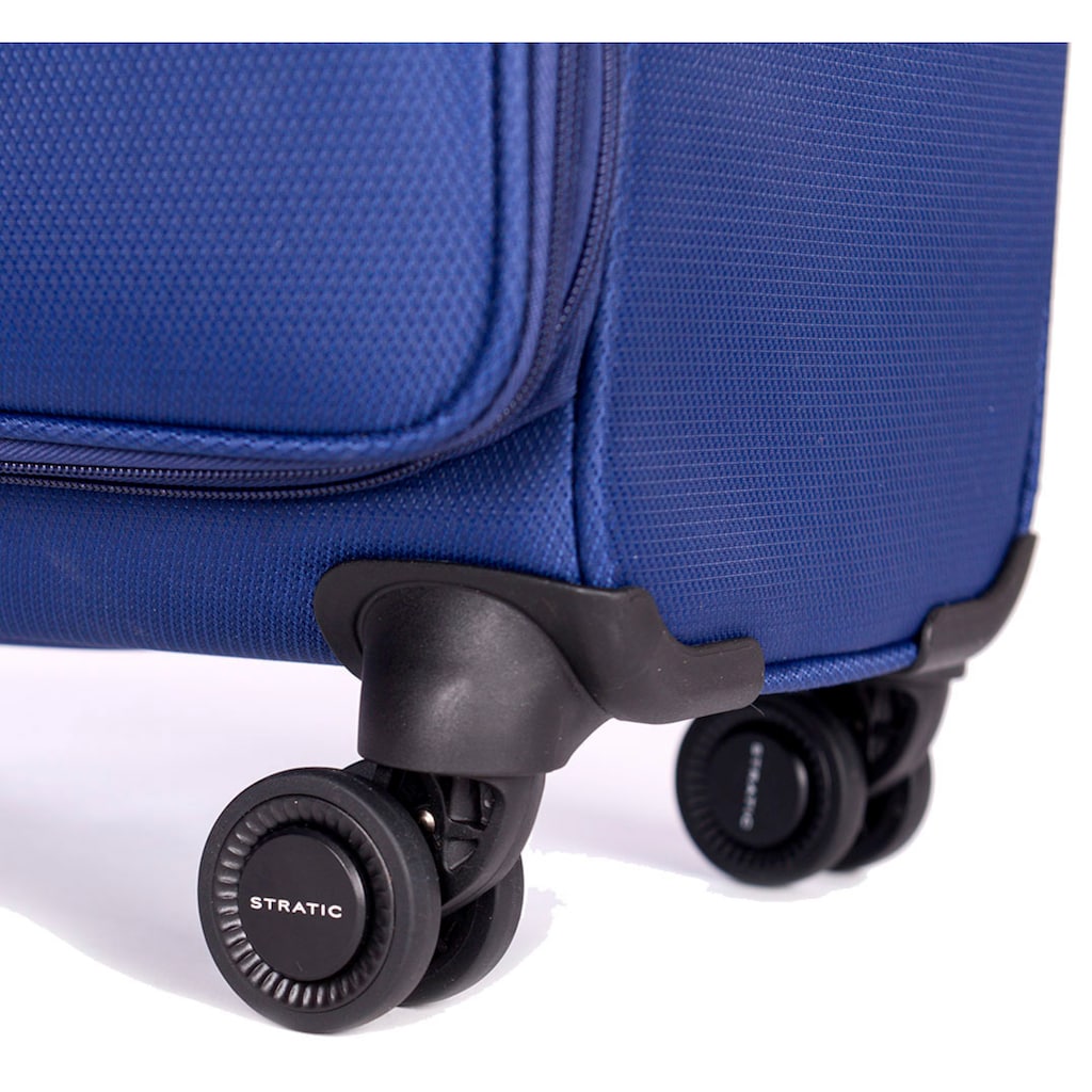 Stratic Weichgepäck-Trolley »Stratic Light + M, dark blue«, 4 Rollen