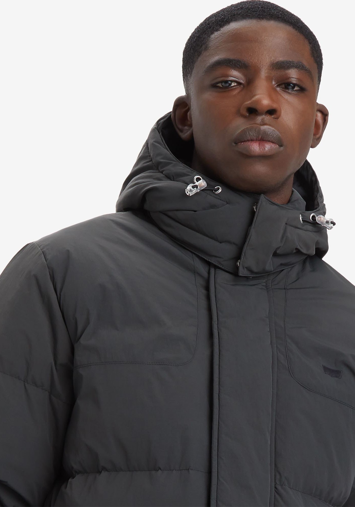 Levi's® Winterjacke »ROCKRIDGE MID PUFFER«, mit Kapuze, mit abnehmbarer Kapuze