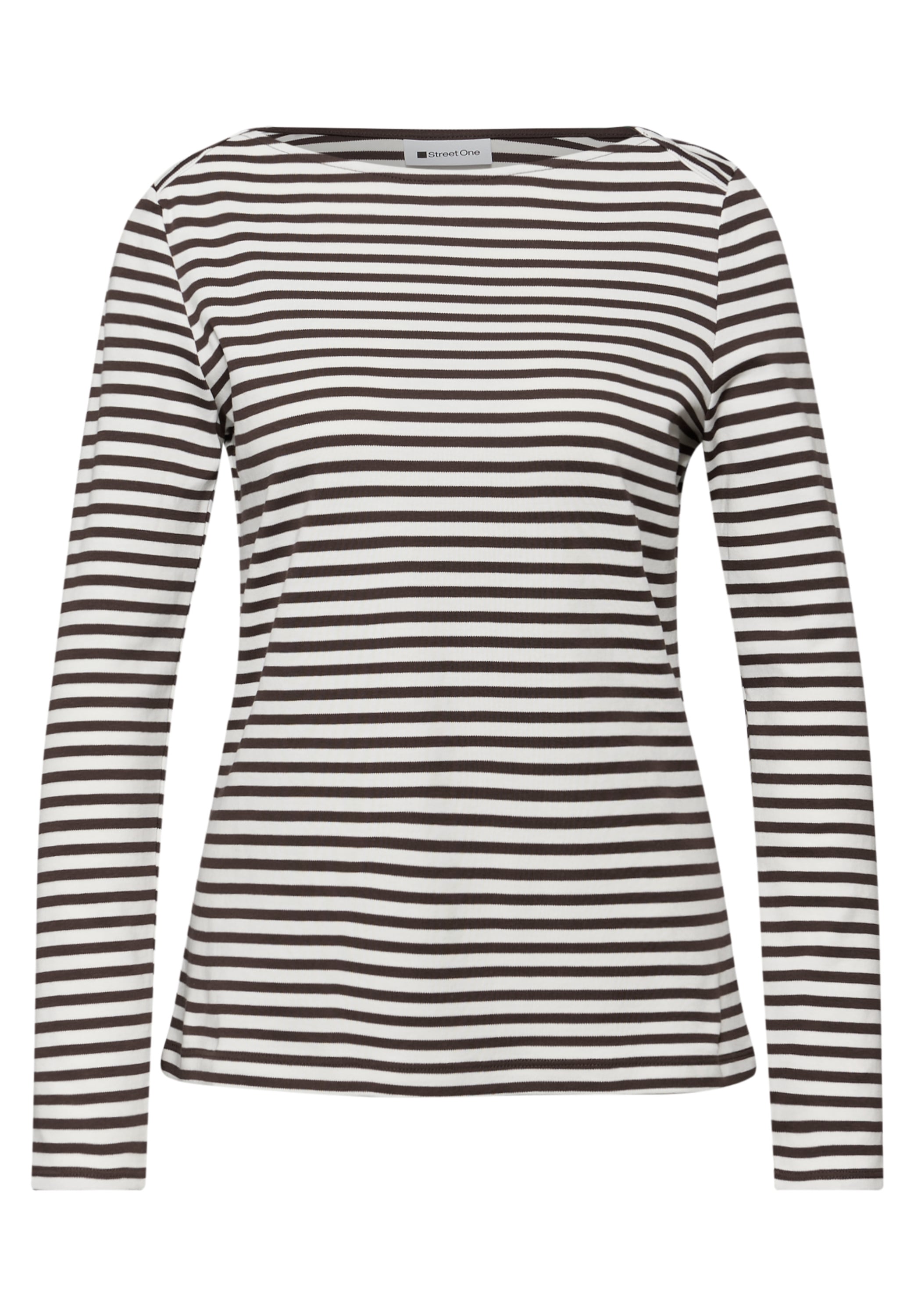 STREET ONE Langarmshirt mit U-Boot-Ausschnitt