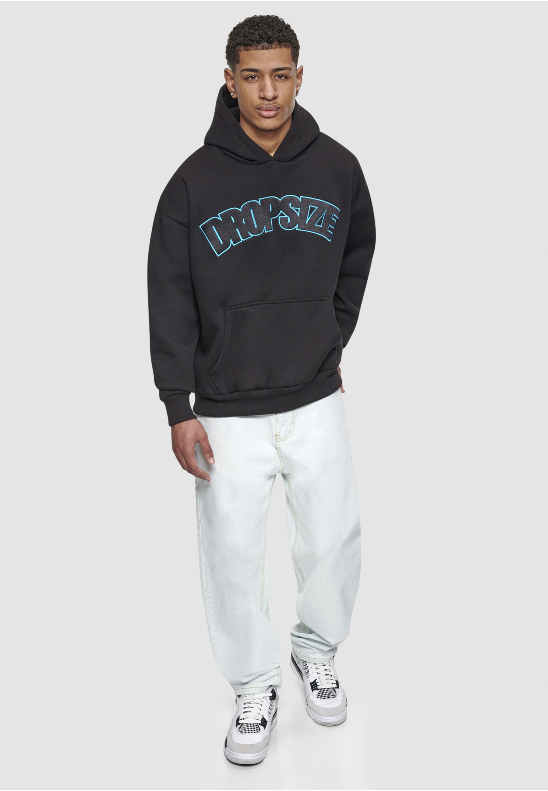 Dropsize Kapuzenpullover »Dropsize Herren Dropsize Heavy Overisze Outline Embo Hoodie« 1 Stk.