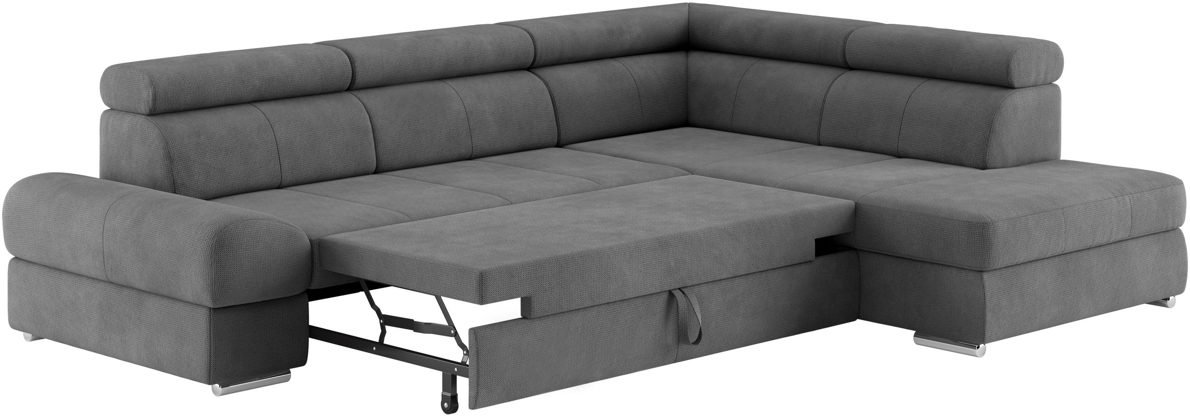 sit&more Ecksofa »Broadway L-Form«, mit verstellbaren Kopfteilen, wahlweise mit Bettfunktion