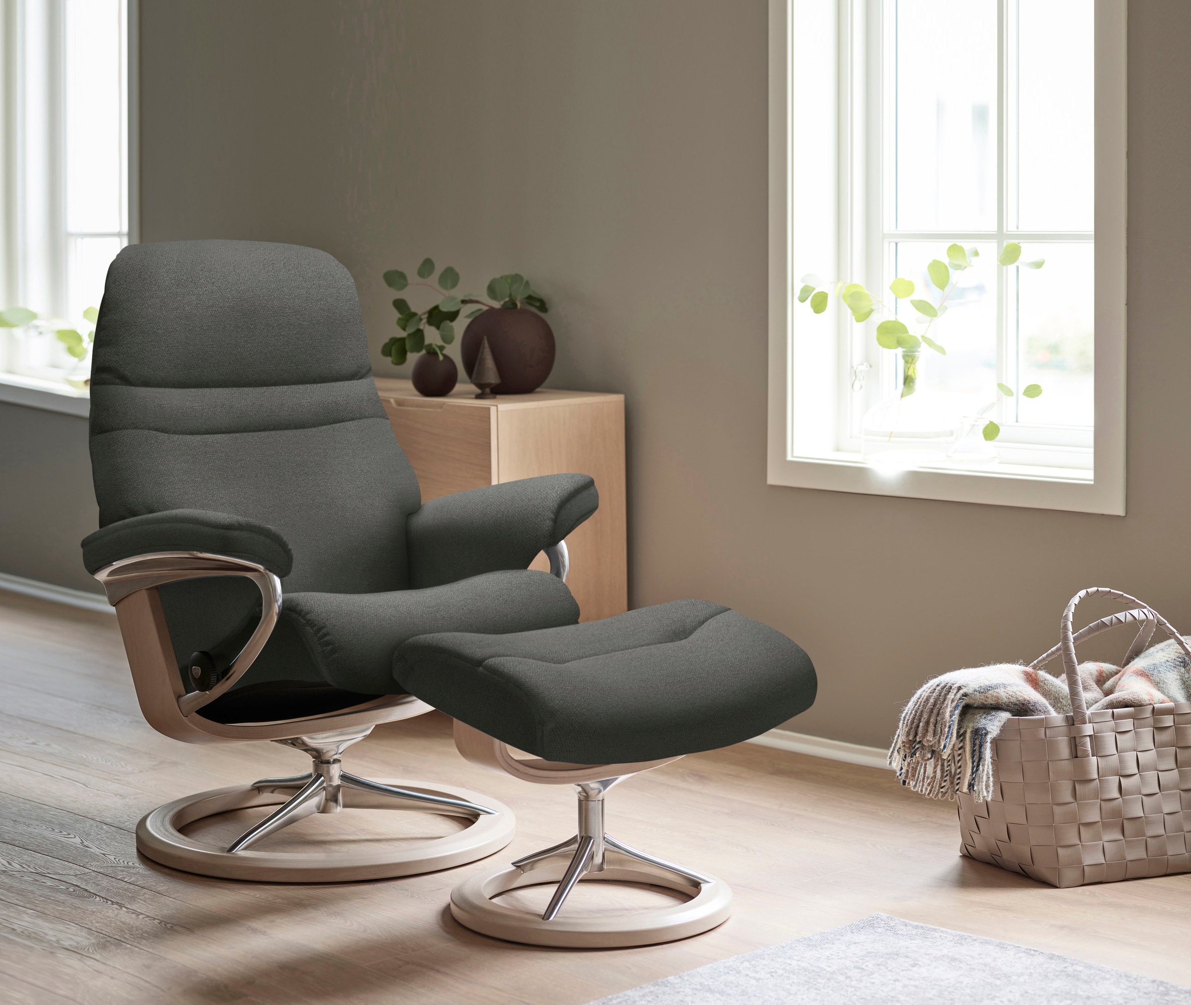 Stressless® Relaxsessel »Sunrise«, mit Signature Base, Größe M, Gestell Eiche