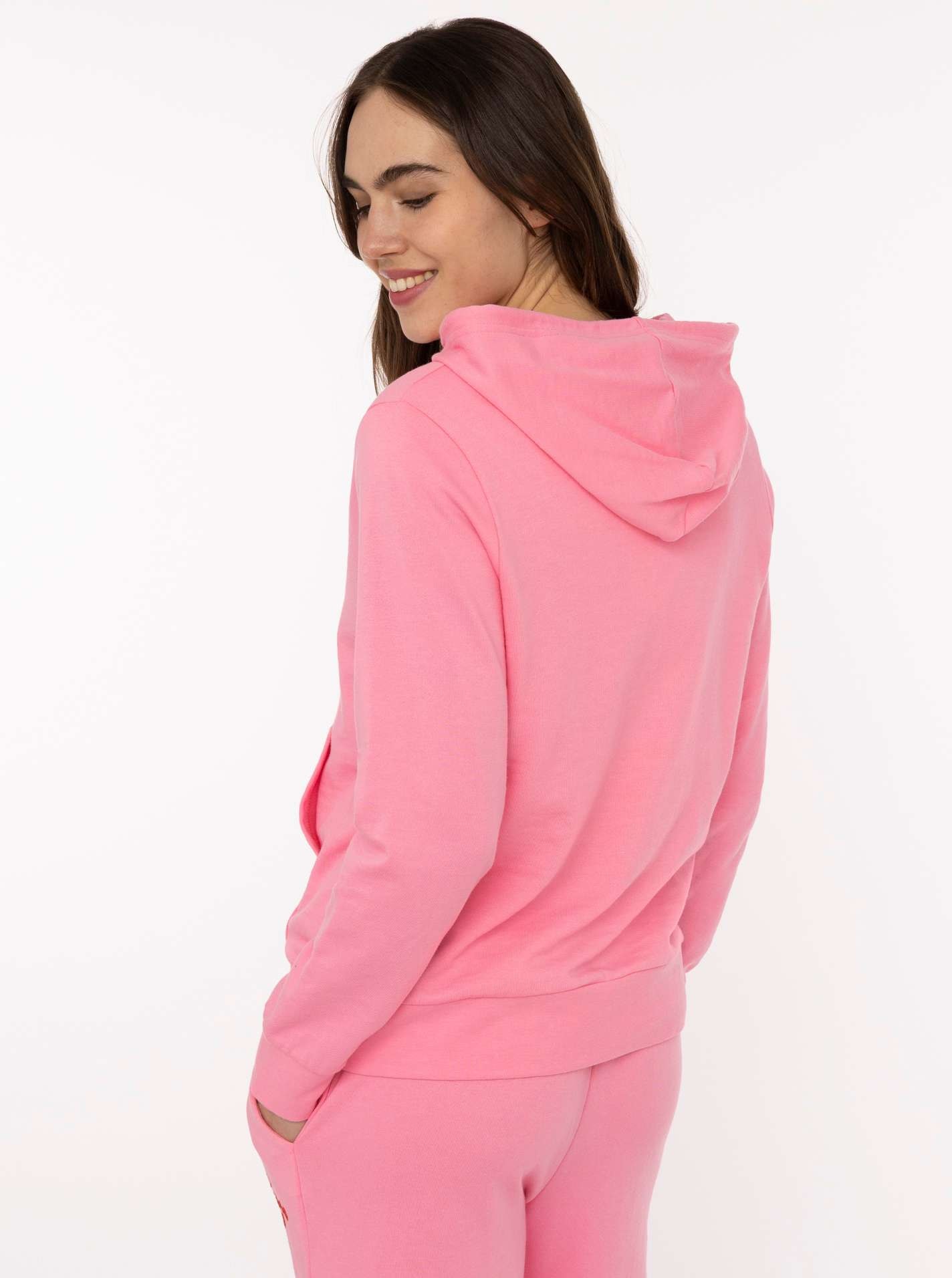 Zwillingsherz Kapuzensweatjacke »"Feel Good Club"« Kapuze, zum Binden, Taschen, kleine Stickerei vorne
