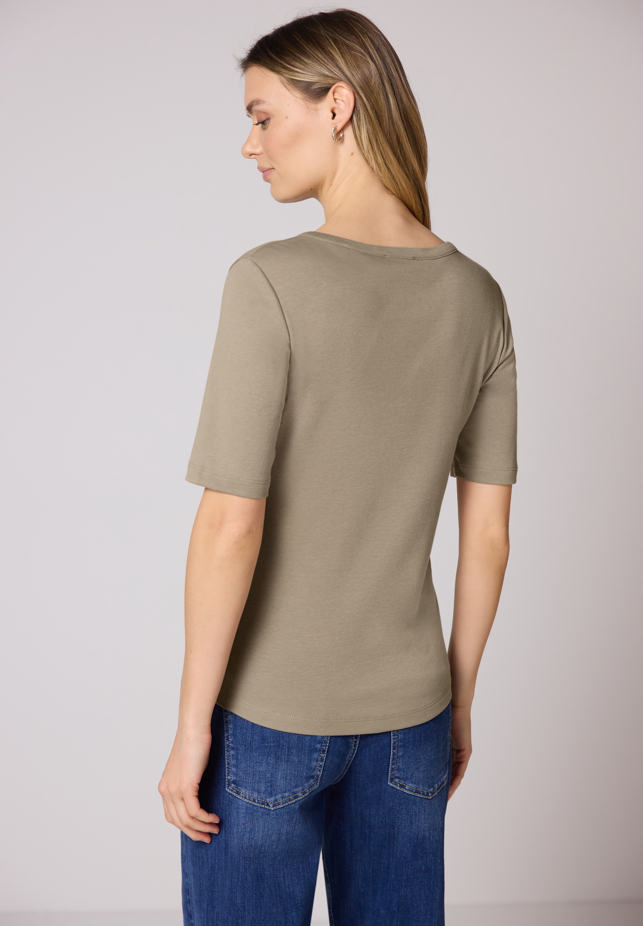 STREET ONE Rundhalsshirt Jersey günstig online kaufen