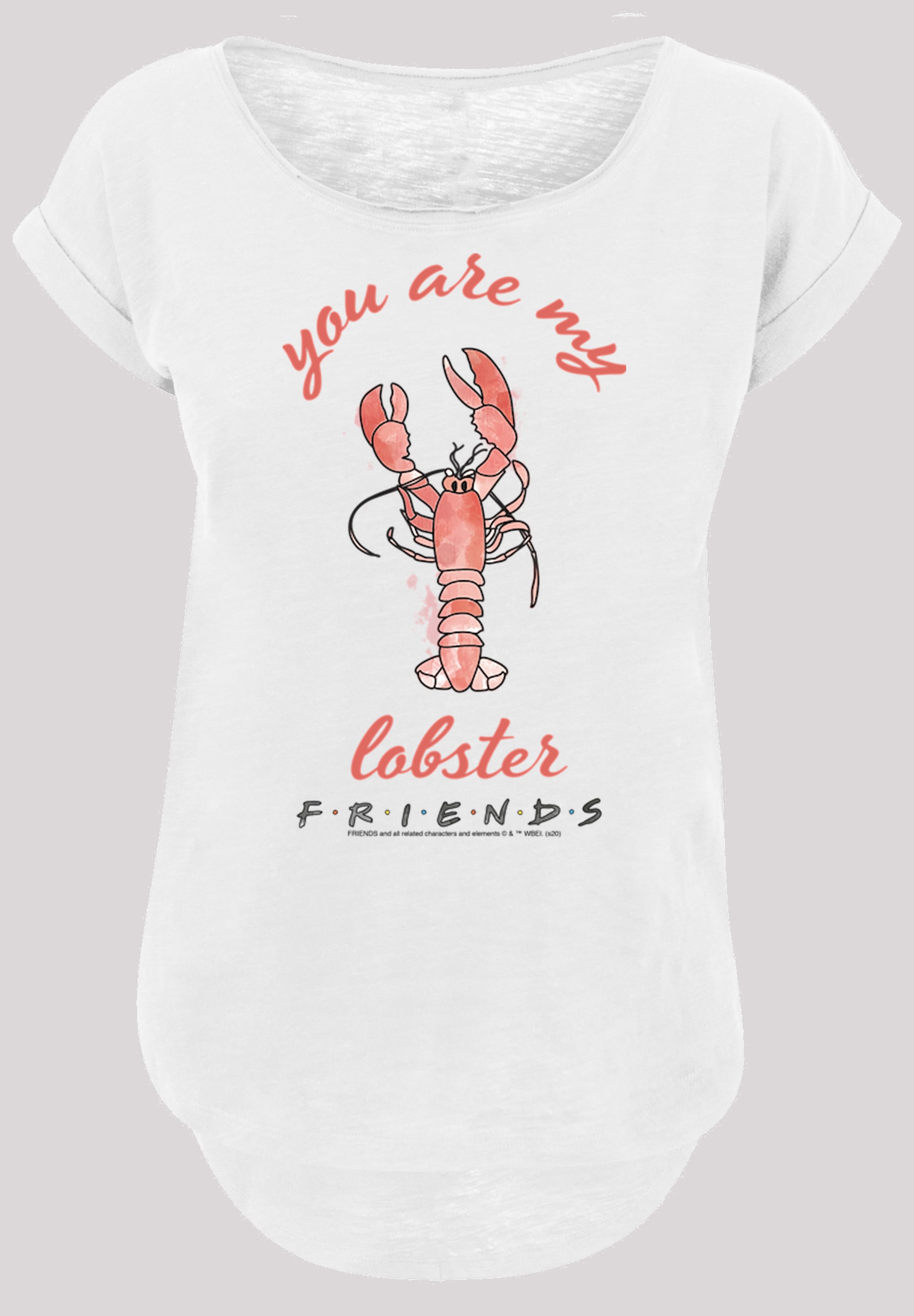 F4NT4STIC Kurzarmshirt "F4NT4STIC Damen Lobster Chest with Ladies Long Slub günstig online kaufen