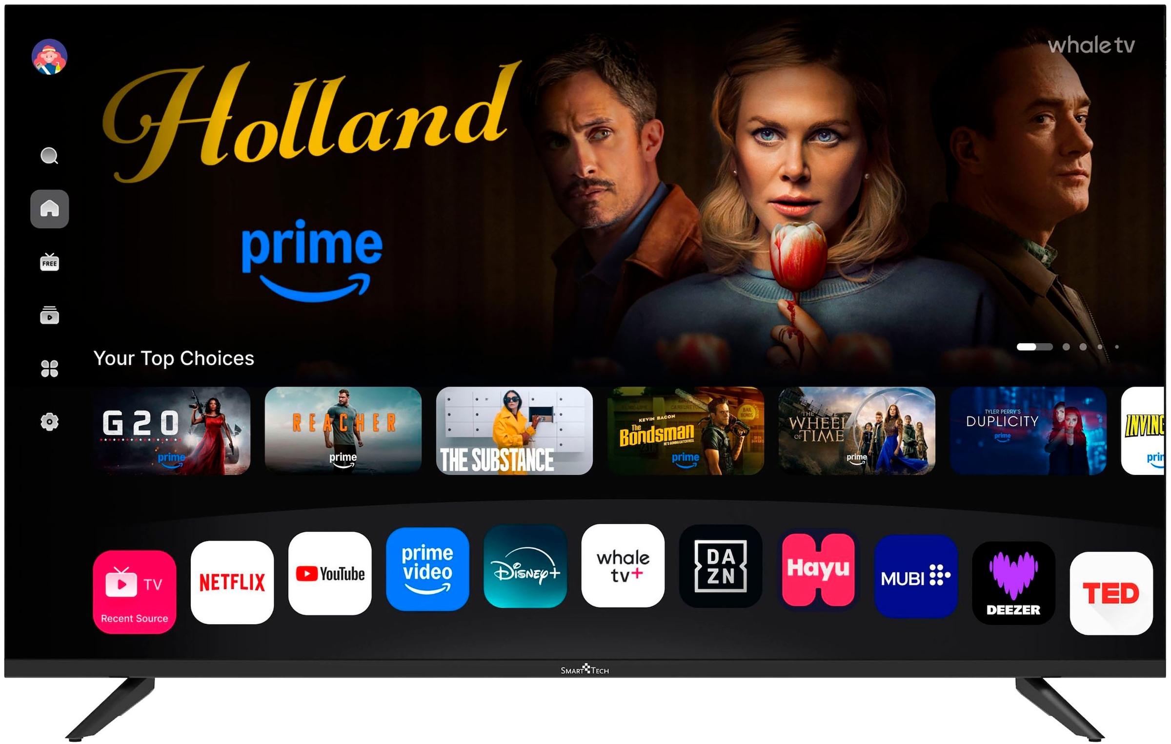 Smart Tech QLED-Fernseher »43QH02V« 108 cm/43 ″ Smart-TV