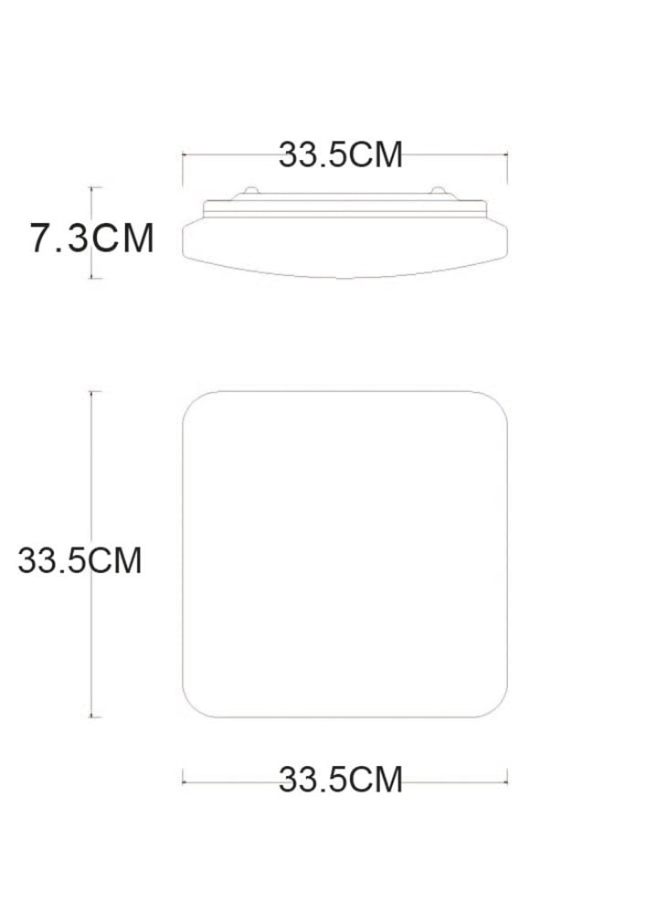 GLOBO LIGHTING LED Deckenleuchte »LASSY«, Leuchtmittel LED-Modul | LED fest integriert, Deckenlampe/quadratisch/Wohnzimmer/Schlafzimmer/elegant