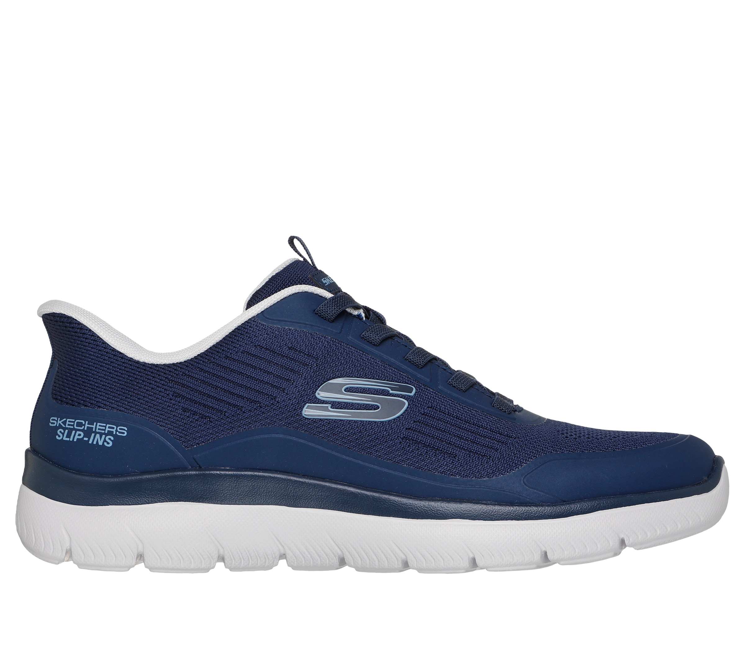 Skechers Slip-On Sneaker »SUMMITS-LEYTER«  Slipper, Schnürschuh mit Handsfree Slip-Ins Funktion