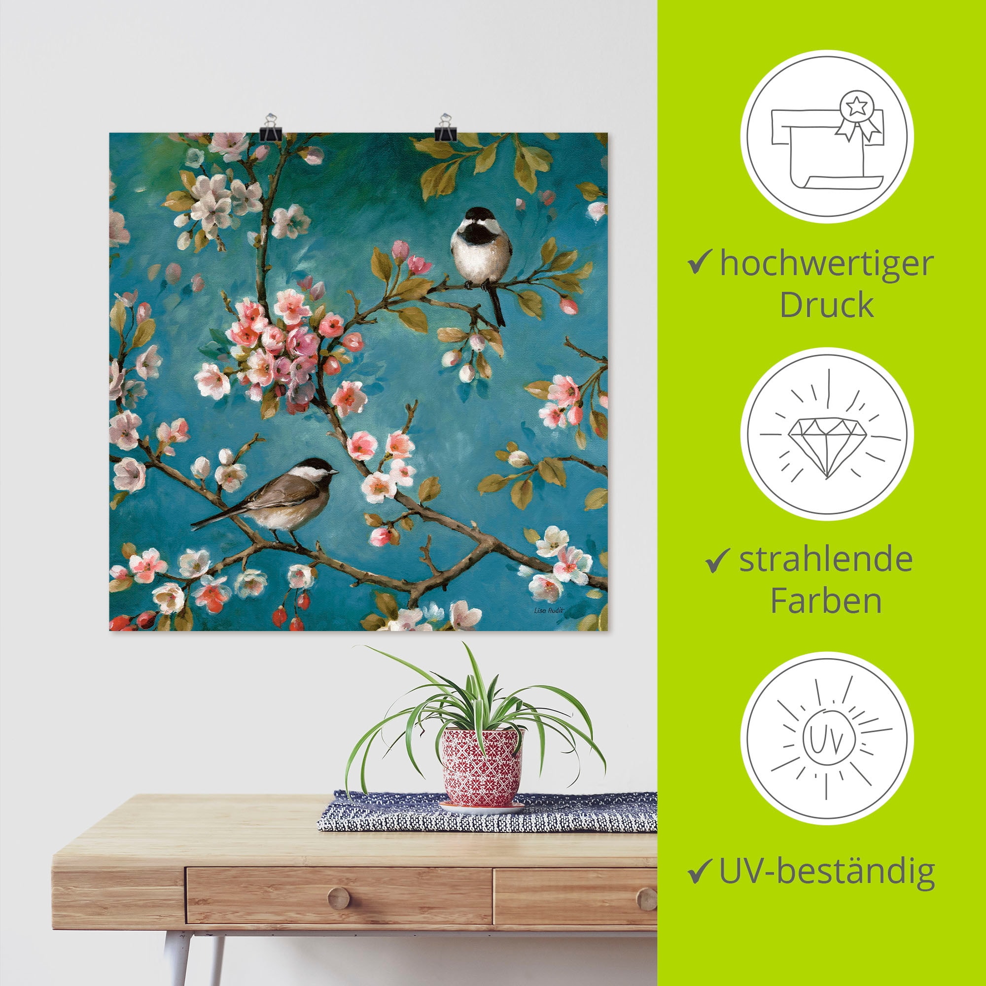 Artland Wandbild »Blüte II«, Blumen, (1 St.), als Leinwandbild, Poster in verschied. Größen
