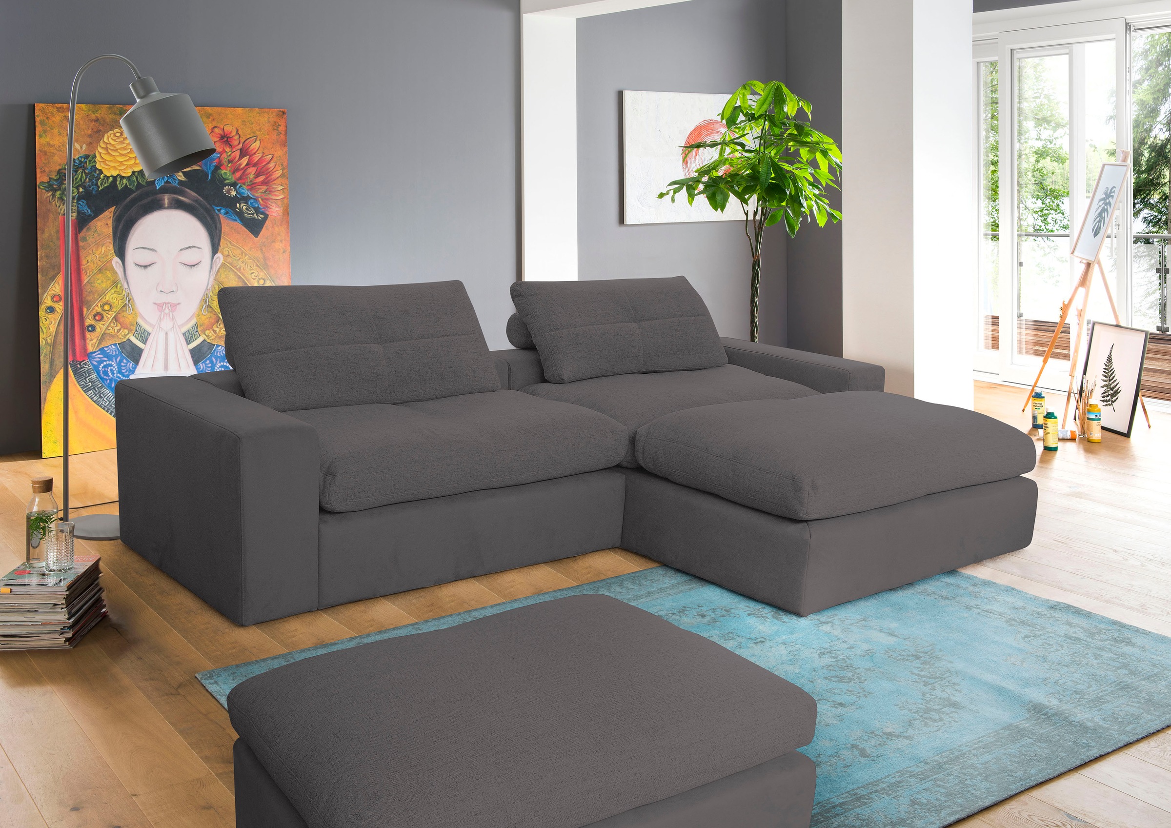 alina Hocker "Sandy" 122 cm breit und 122 cm tief günstig online kaufen