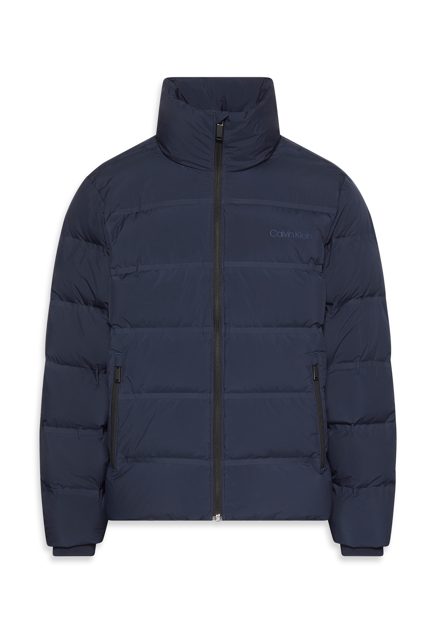 Calvin Klein Steppjacke »LS QUILTED BONDED CHANNEL HD PUF«, ohne Kapuze, Mit Rundhalsausschnitt, regular fit