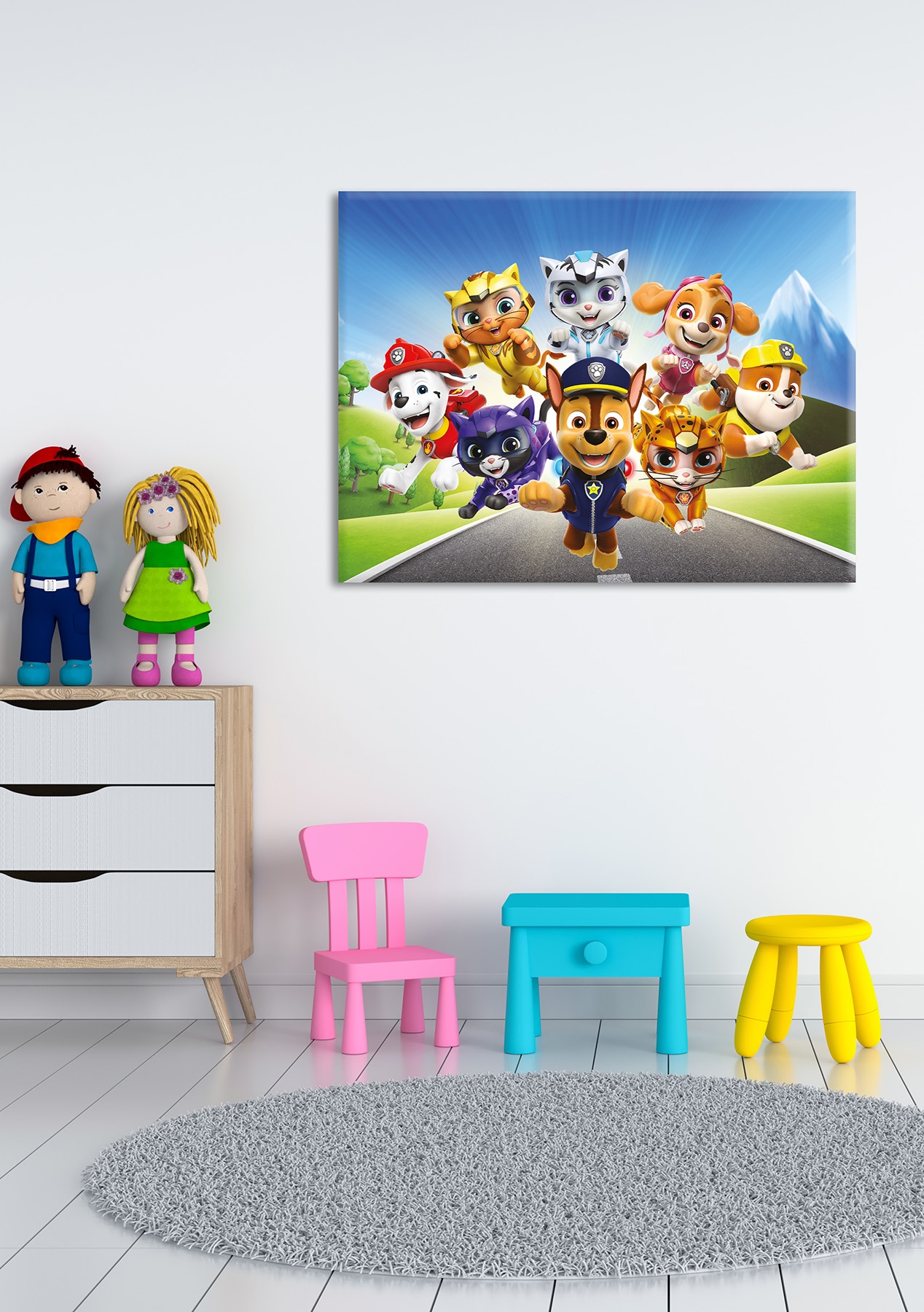 Bönninghoff Leinwandbild »Wandbild CAT PACK PAW PATROL 46x61 cm – Leinwandbild Keilrahmen Deko« Hunde | Katzen | Paw Patrol | Serien | Tiere 1 Stk. tlg. auf Keilrahmen gespannt
