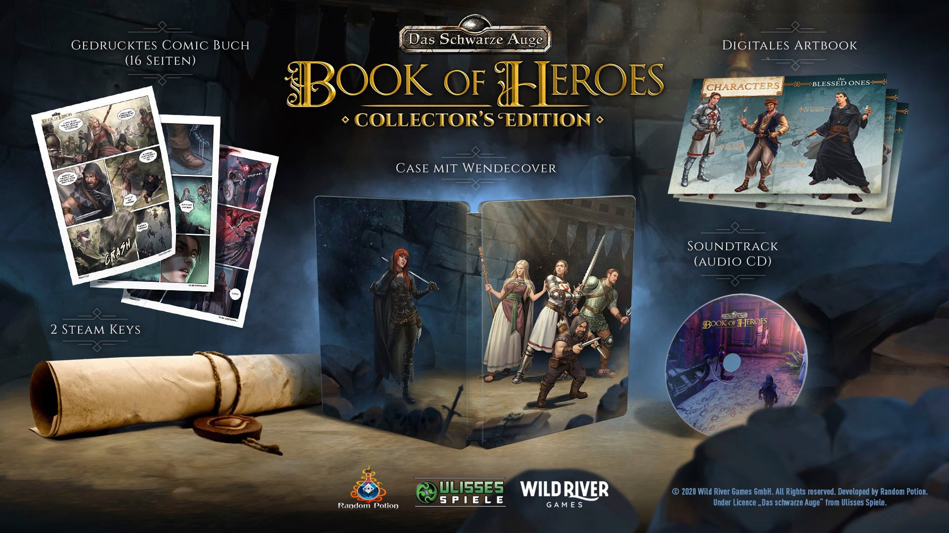 Spielesoftware »Das schwarze Auge - Book of Heroes Collectors Edition«, PC